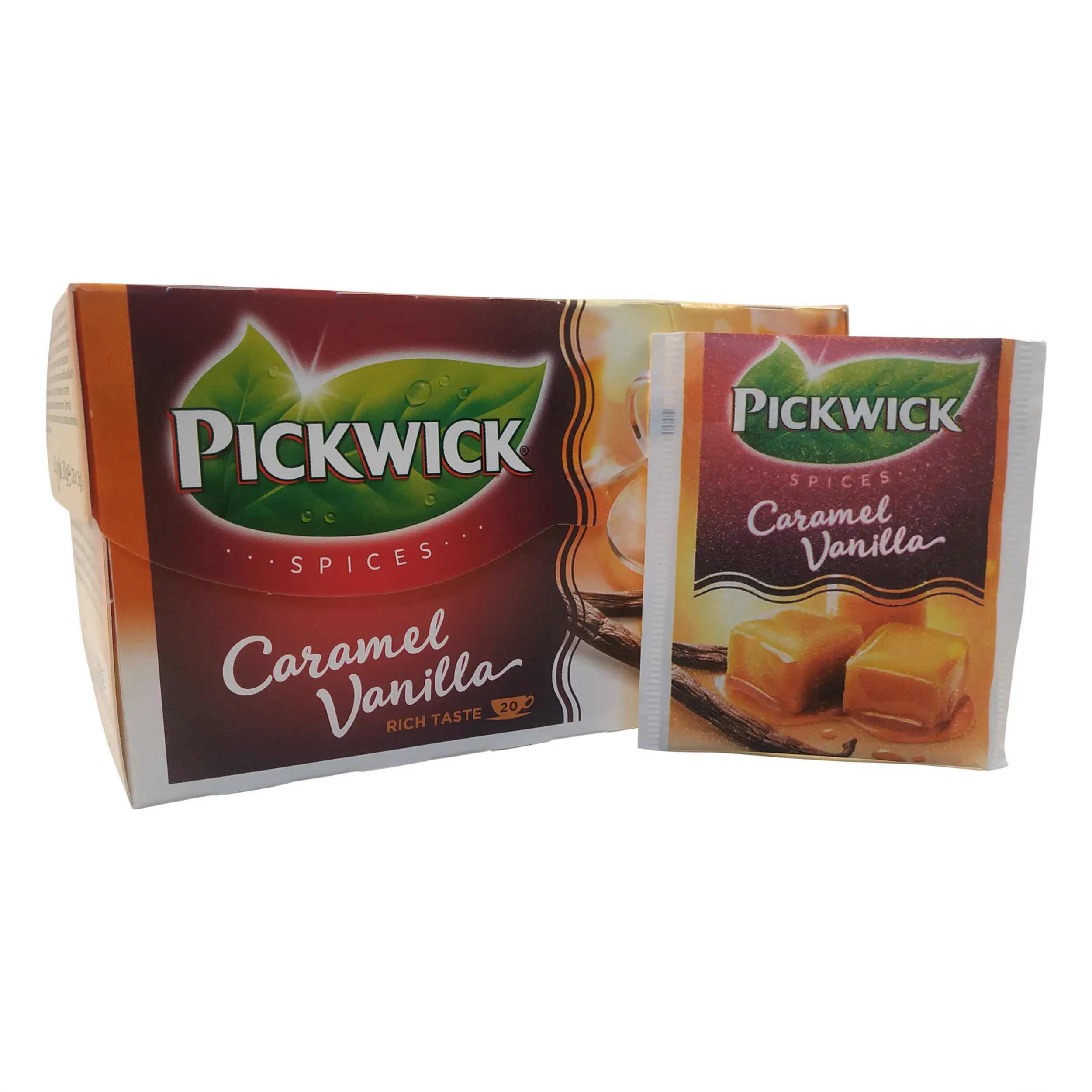 Pickwick Tea Bags | Caramel Vanilla Tea | 20 Pieces of Caramel Vanilla Tea | Winter Spice Tea | 1.05 Ounce Total Weight - Image 3