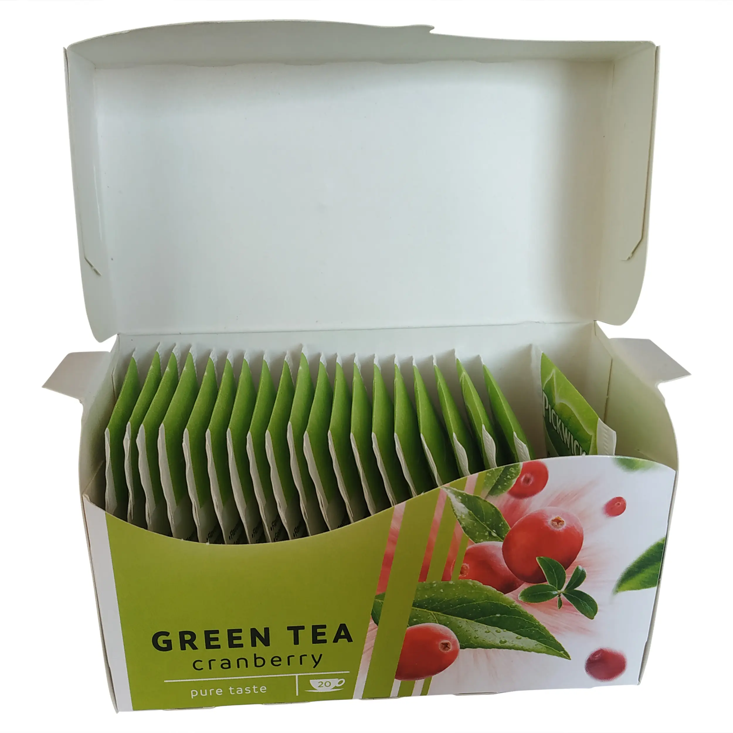 Pickwick Tea | Dutch Tea | Pickwick Green Tea Cranberry - 20 Bags | Pickwick Dutch Tea | 1.05 Ounce Total Weight - Image 2