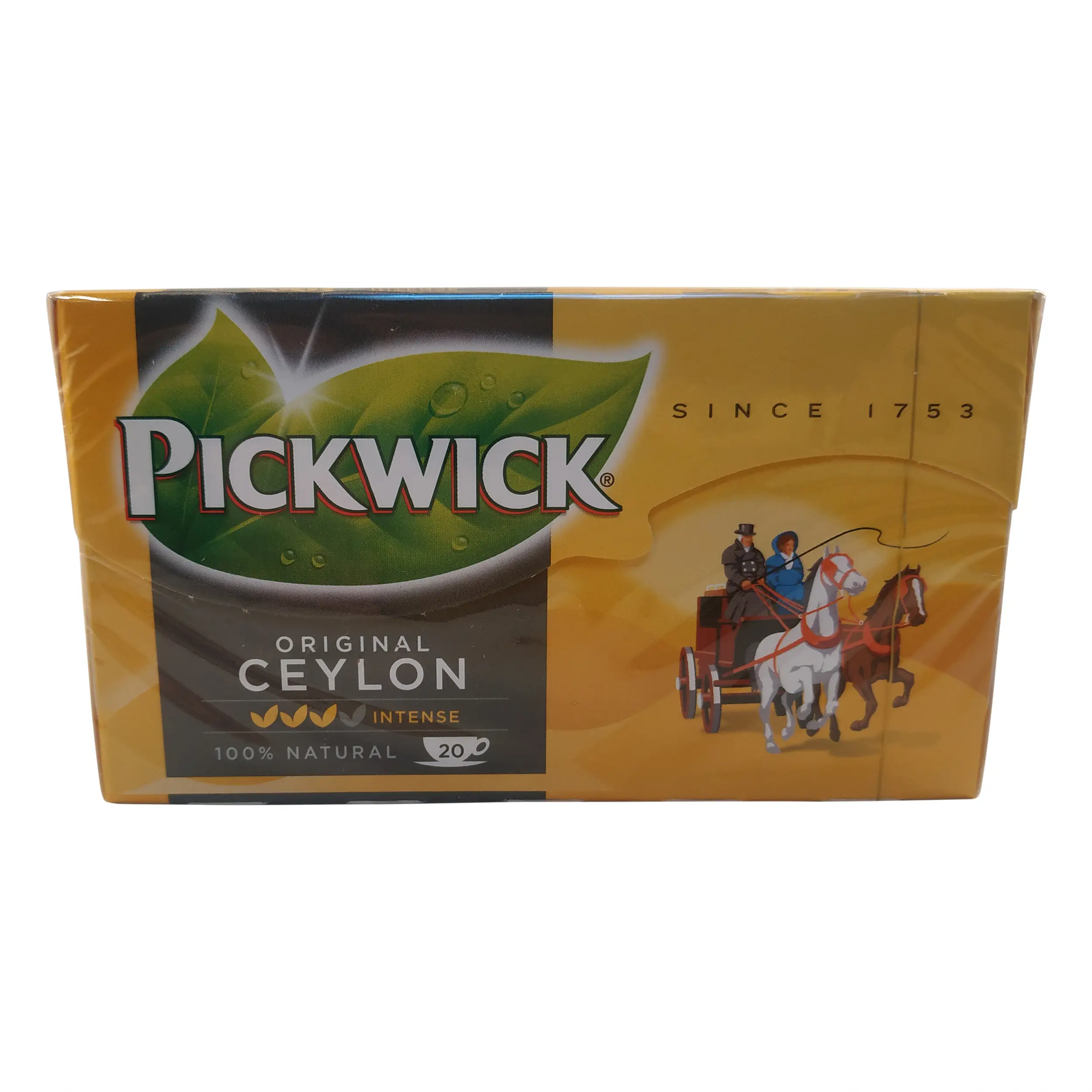 Chá Pickwick | Ceilão | Chá preto Pickwick Ceilão Earl Grey - 20 saquinhos de chá | Earl Grey | Peso total de 1,41 onças