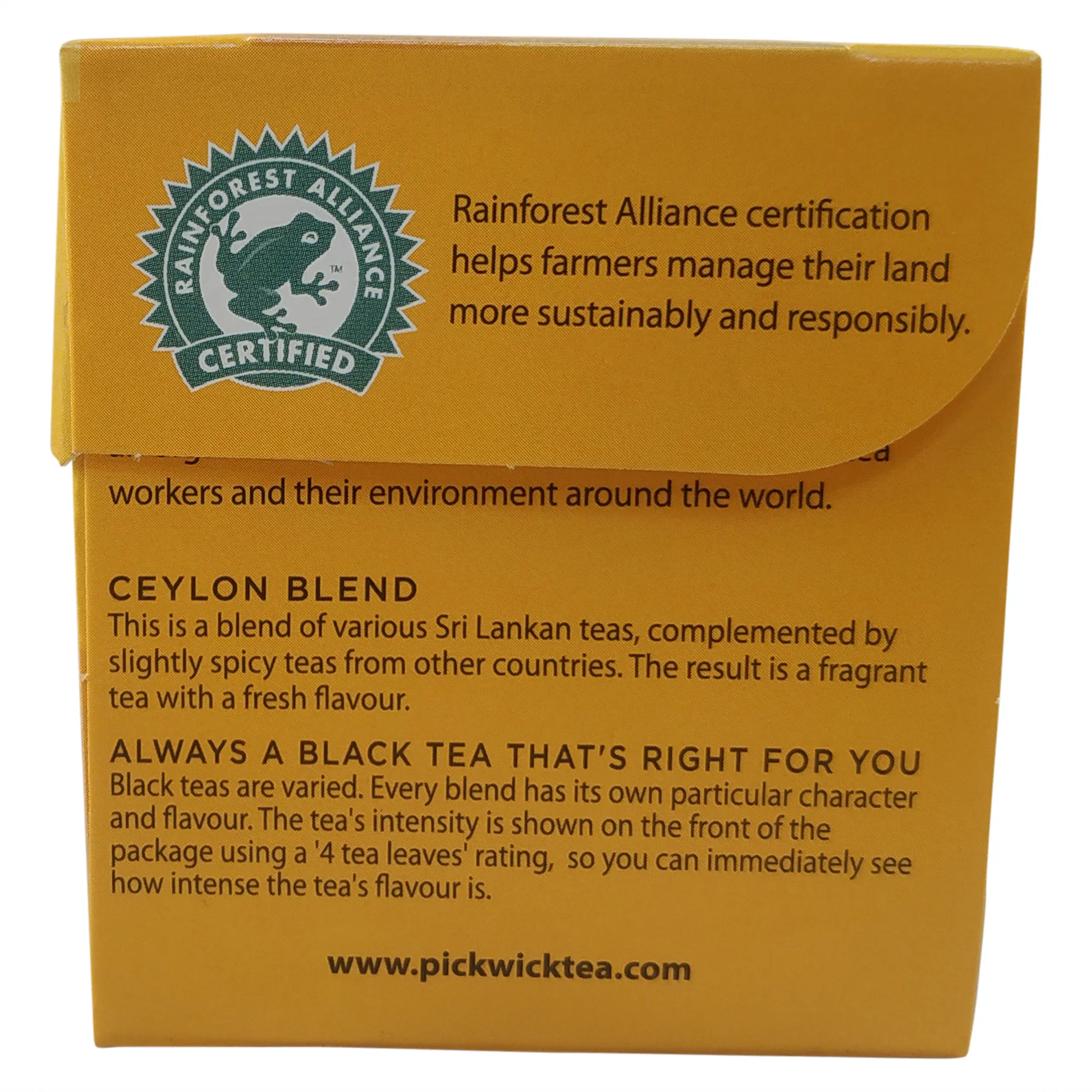 Chá Pickwick | Ceilão | Chá preto Pickwick Ceilão Earl Grey - 20 saquinhos de chá | Earl Grey | Peso total de 1,41 onças - Image 2