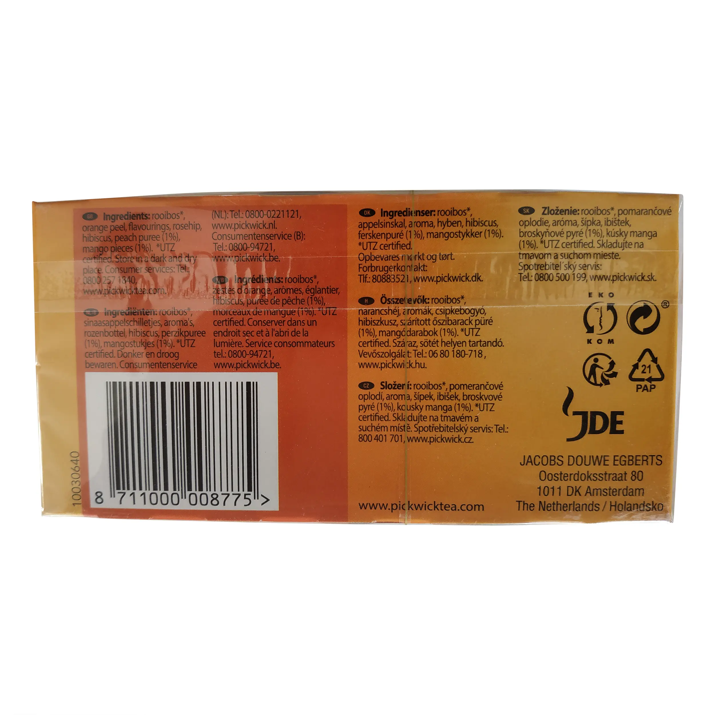 Pickwick Tea | Dutch Tea | Pickwick Rooibos Peach & Mango - Pack of 20 Bags | Pickwick Dutch Tea | 1.41 Ounce Total Weight - Image 6