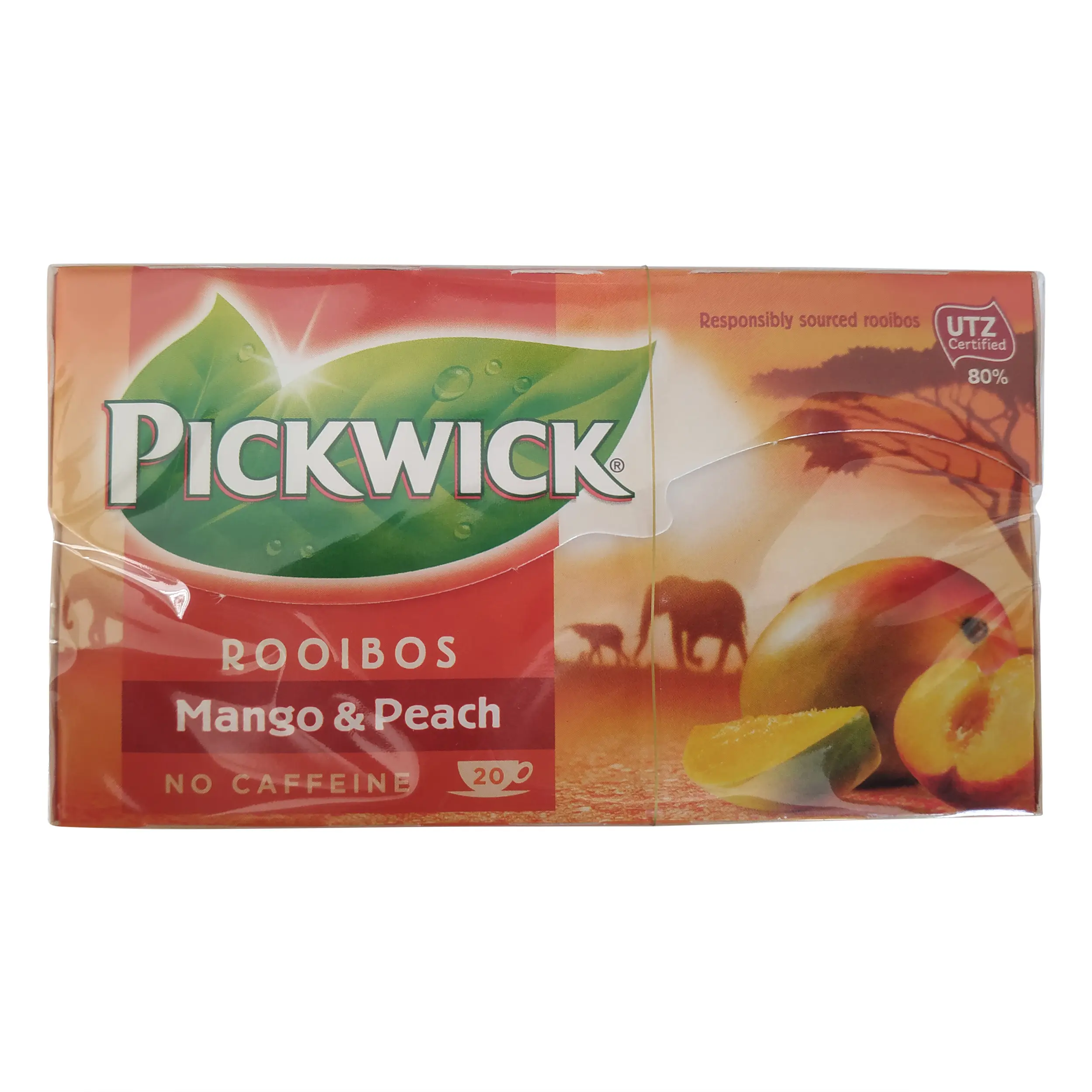 Pickwick Tea | Dutch Tea | Pickwick Rooibos Peach & Mango - Pack of 20 Bags | Pickwick Dutch Tea | 1.41 Ounce Total Weight - Image 2