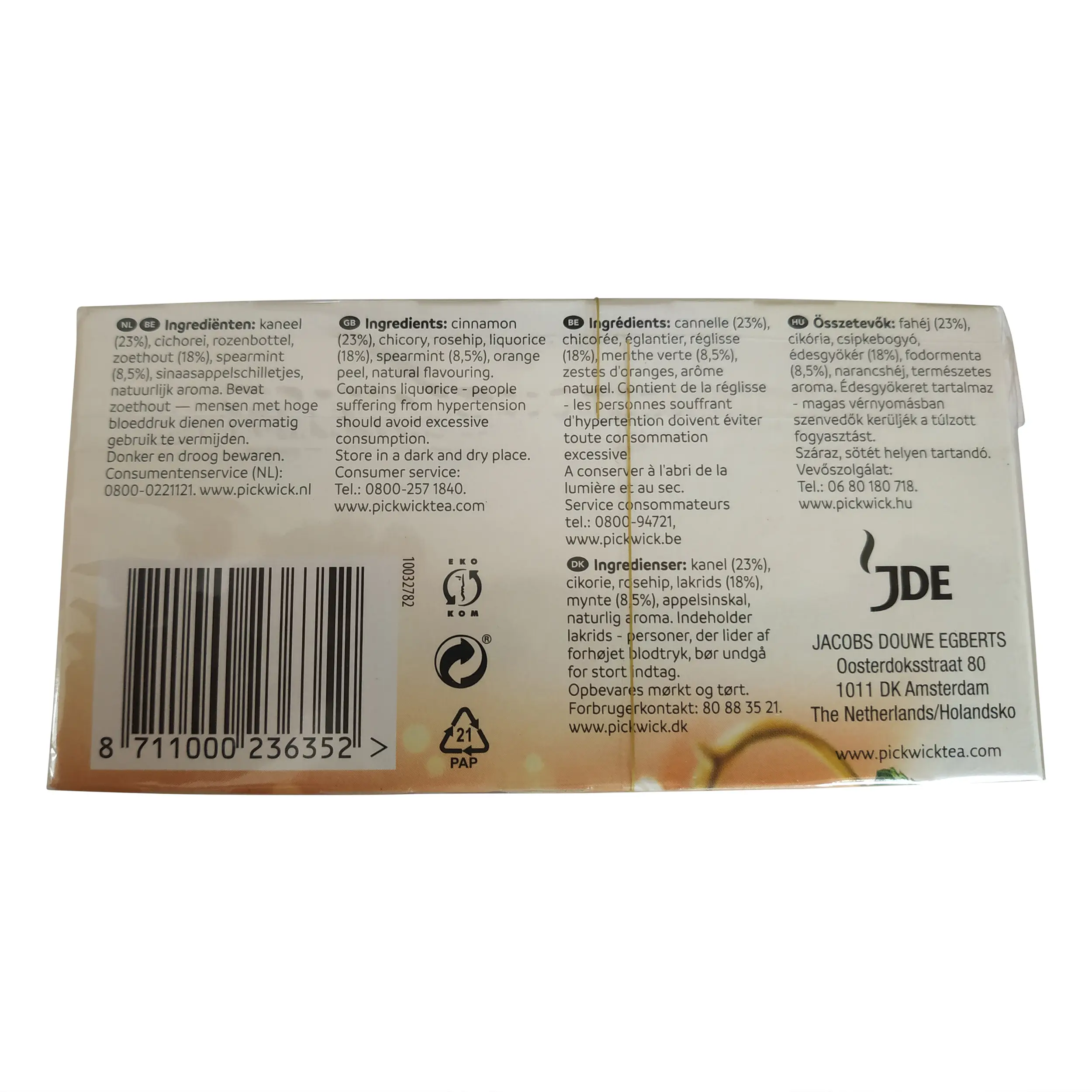 Pickwick Tea | Dutch Tea | Pickwick Minty Morocco - 20 Bags | Pickwick Dutch Tea | 1.41 Ounce Total Weight - Image 5