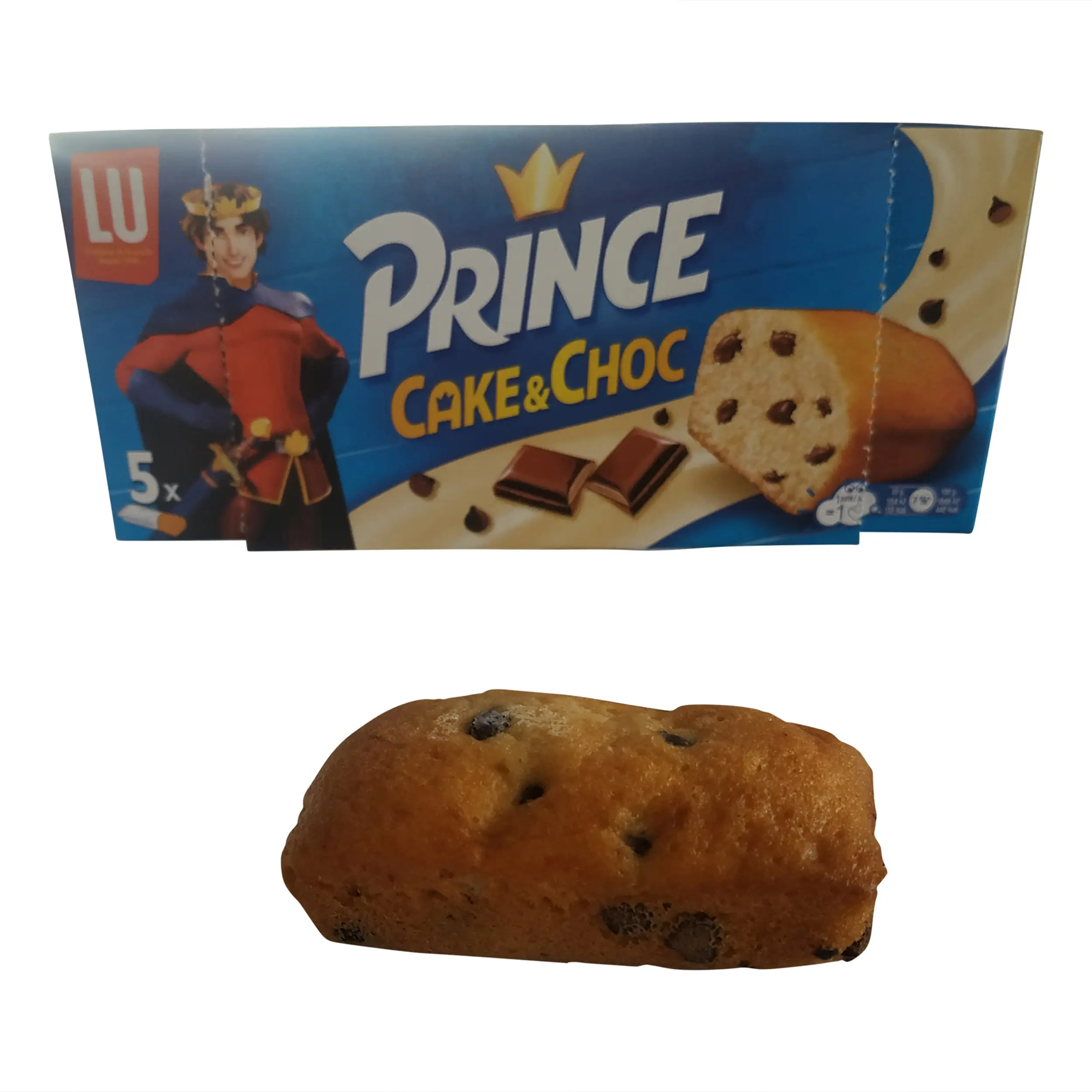 Biscuits LU Prince | Biscuits LU | Gâteaux moelleux avec morceaux de chocolat | LU Prince Choco Prince | Poids total 5,29 oz