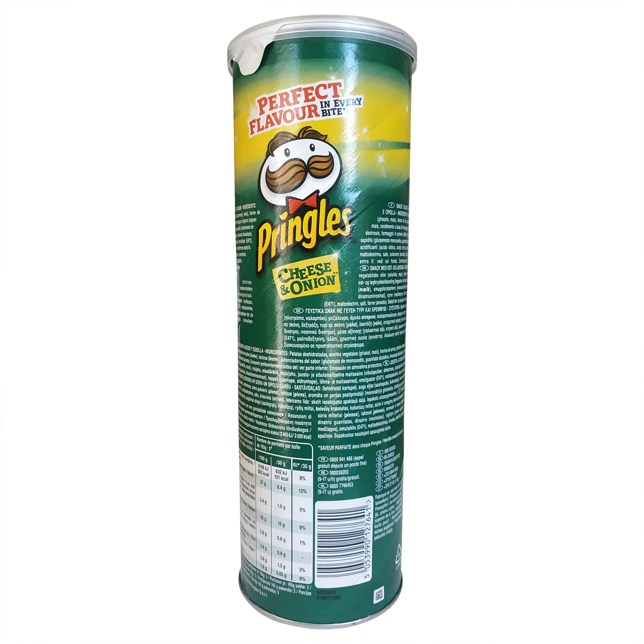 Pringles Käse und Zwiebel | Pringles Crisps | Chips mit Käse- und Zwiebelgeschmack | Pringles mit Käse und Zwiebel | Gesamtgewicht 5,82 Unzen – Bild 3