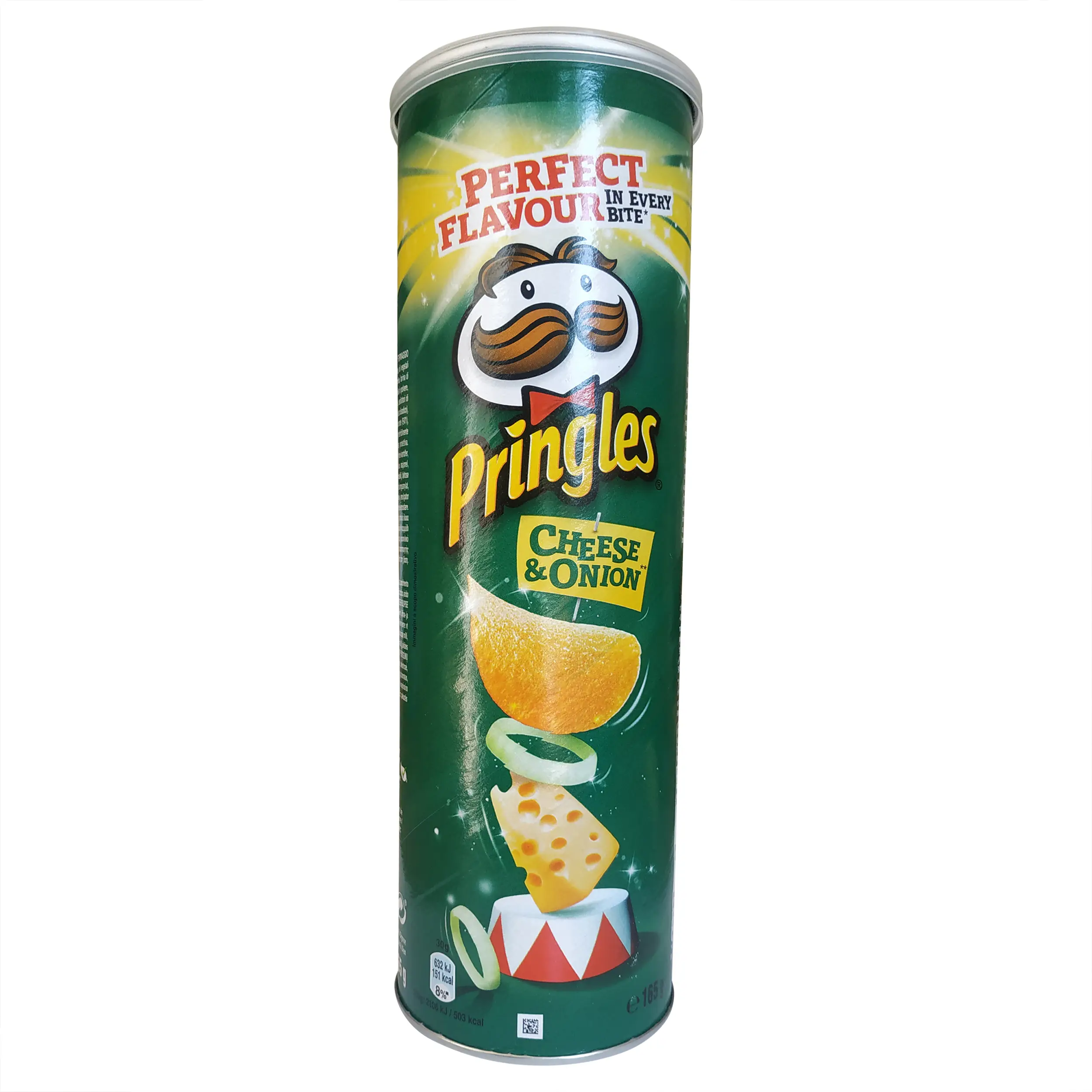 Pringles Queijo e Cebola | Batatas Pringles | Batatas com Sabor a Queijo e Cebola | Pringles Queijo e Cebola | Peso total de 5,82 onças