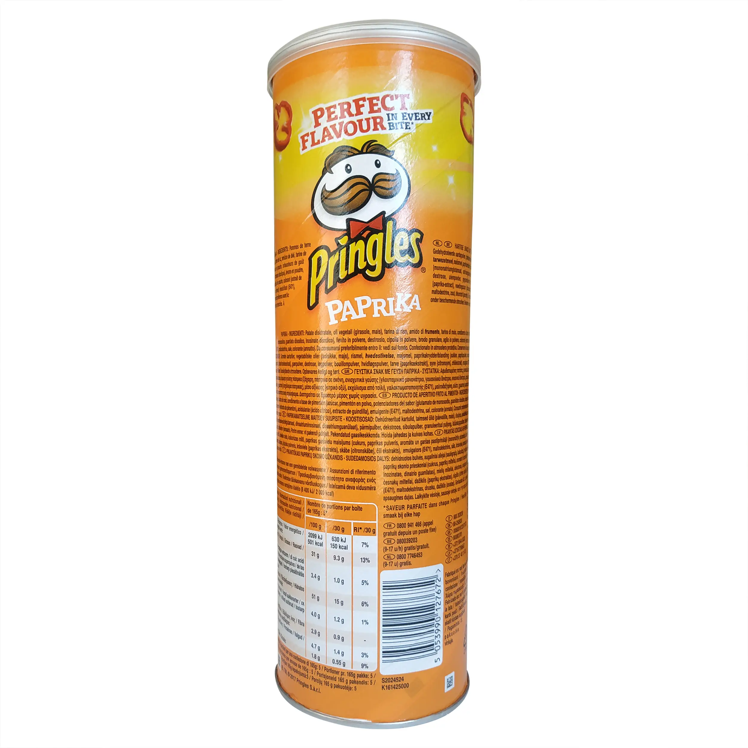 Pringles Paprika | Pringles Crisps | Pringles Assorted with Paprika Flavor | Paprika Chips | 5.82 Ounce Total Weight - Image 3