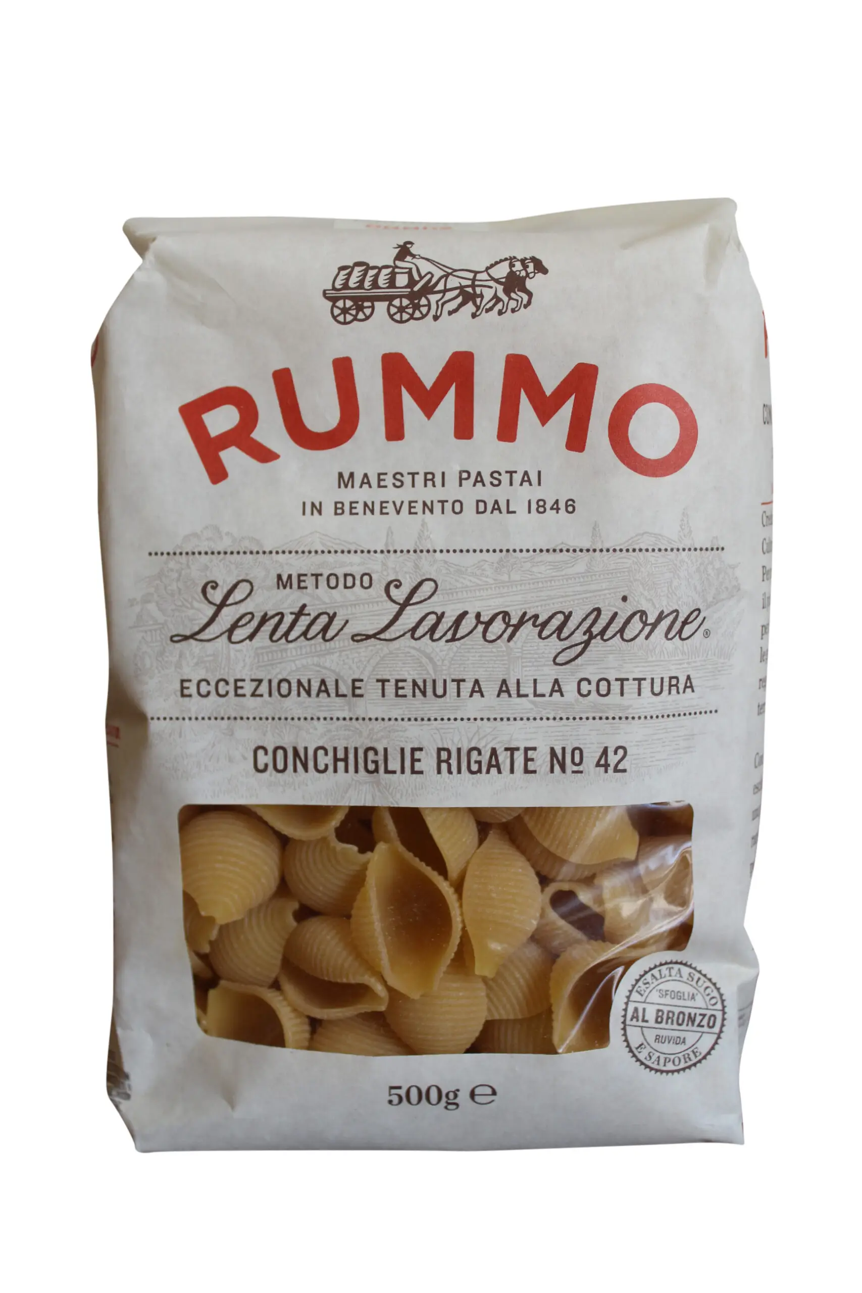 Rummo Pasta | Conchiglie Pasta | Rummo Conchiglie Pasta | Rummo | 17.63 Ounce Total Weight