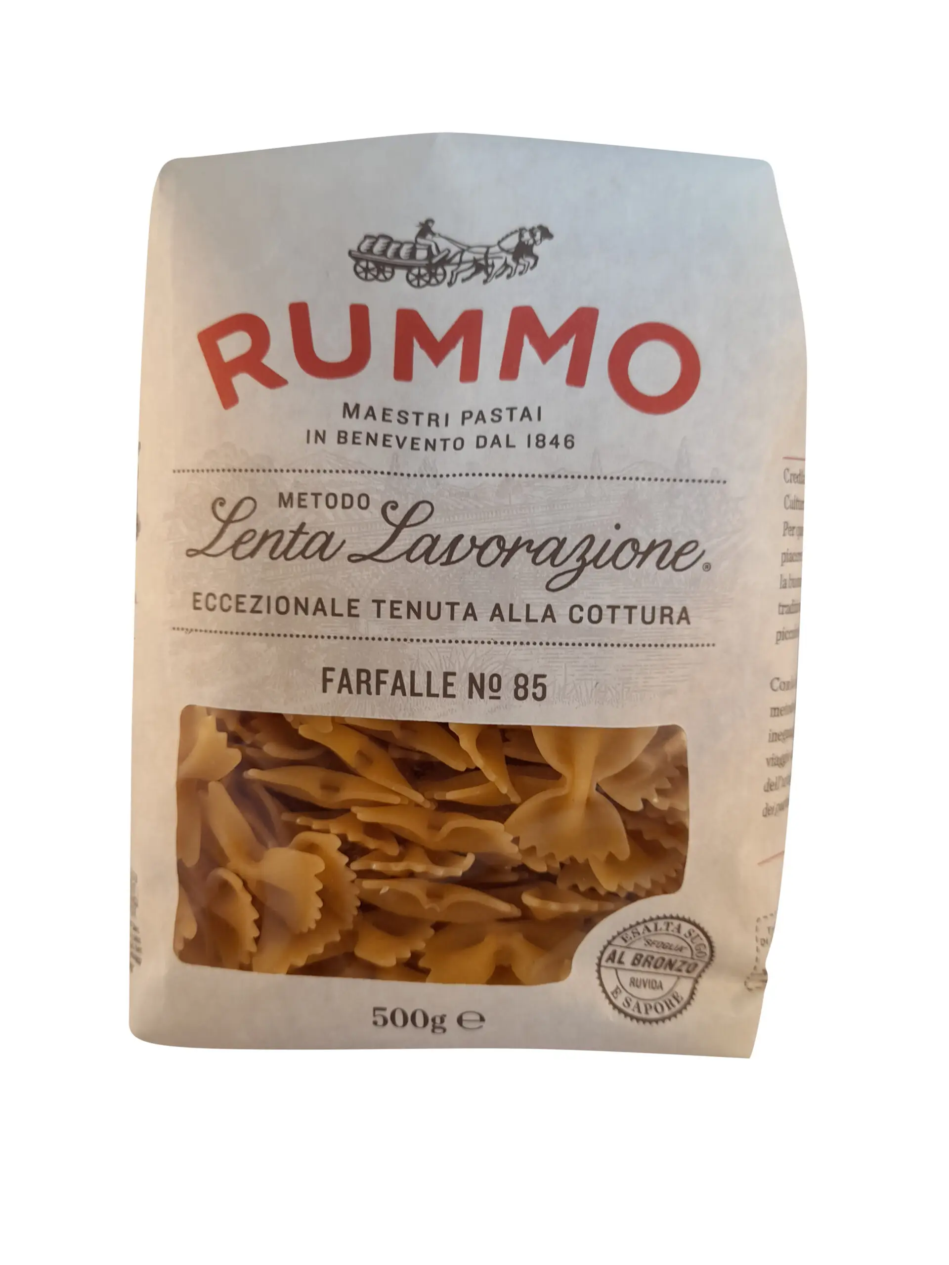 Rummo Pasta | Farfalle Pasta | Rummo Farfalle Pasta | Farfalle | 17.63 Ounce Total Weight