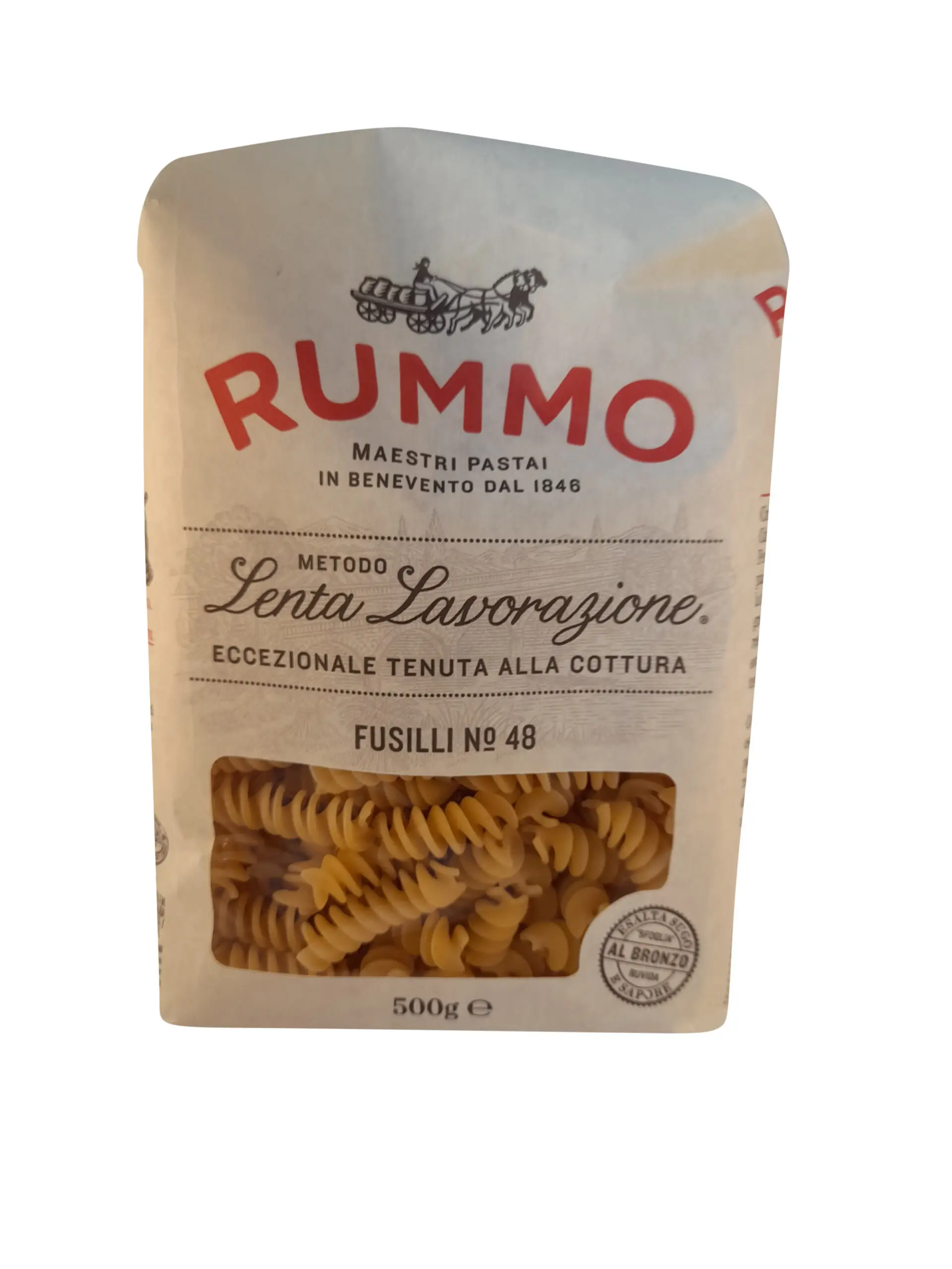Fusilli Pasta | Rummo Pasta | Rummo Fusilli Pasta | Fusilli | 17.63 Ounce Total Weight
