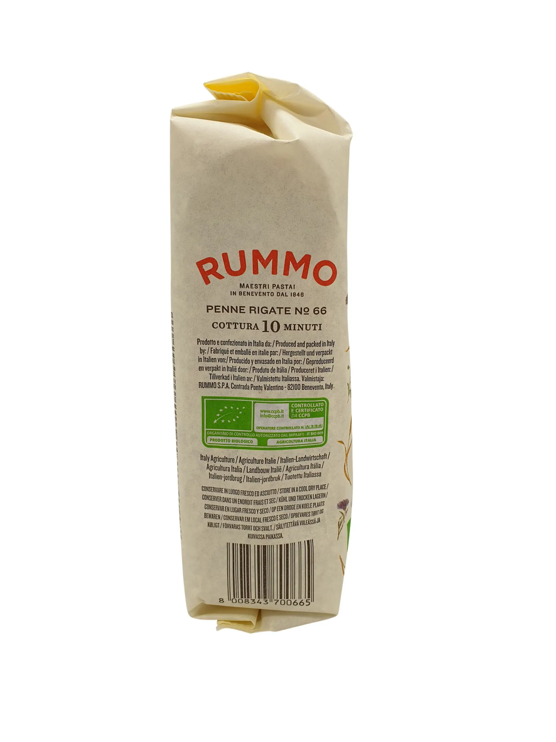 Rummo Pasta | | Rummo Organic Wheat Pasta | | 17.63 Ounce Total Weight - Image 4
