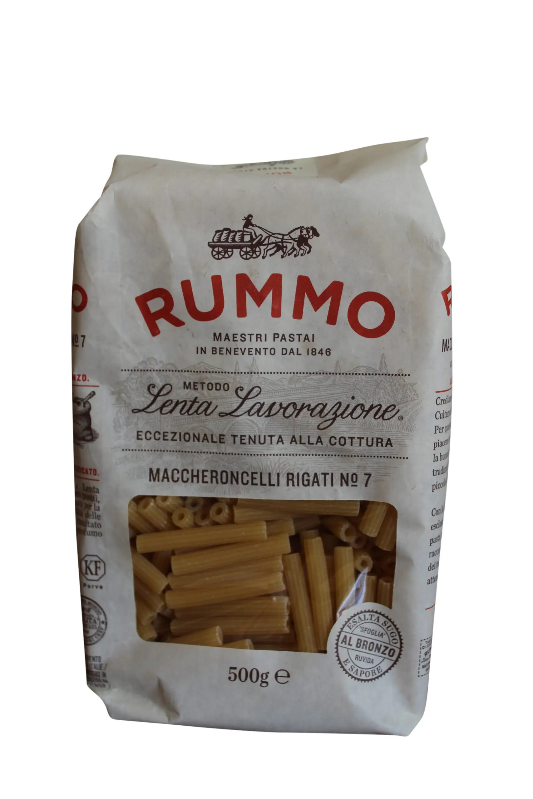 Rummo Pasta | Pasta Rummo | Rummo Maccheroncini Rigati Pasta | Rummo | 17.63 Ounce Total Weight