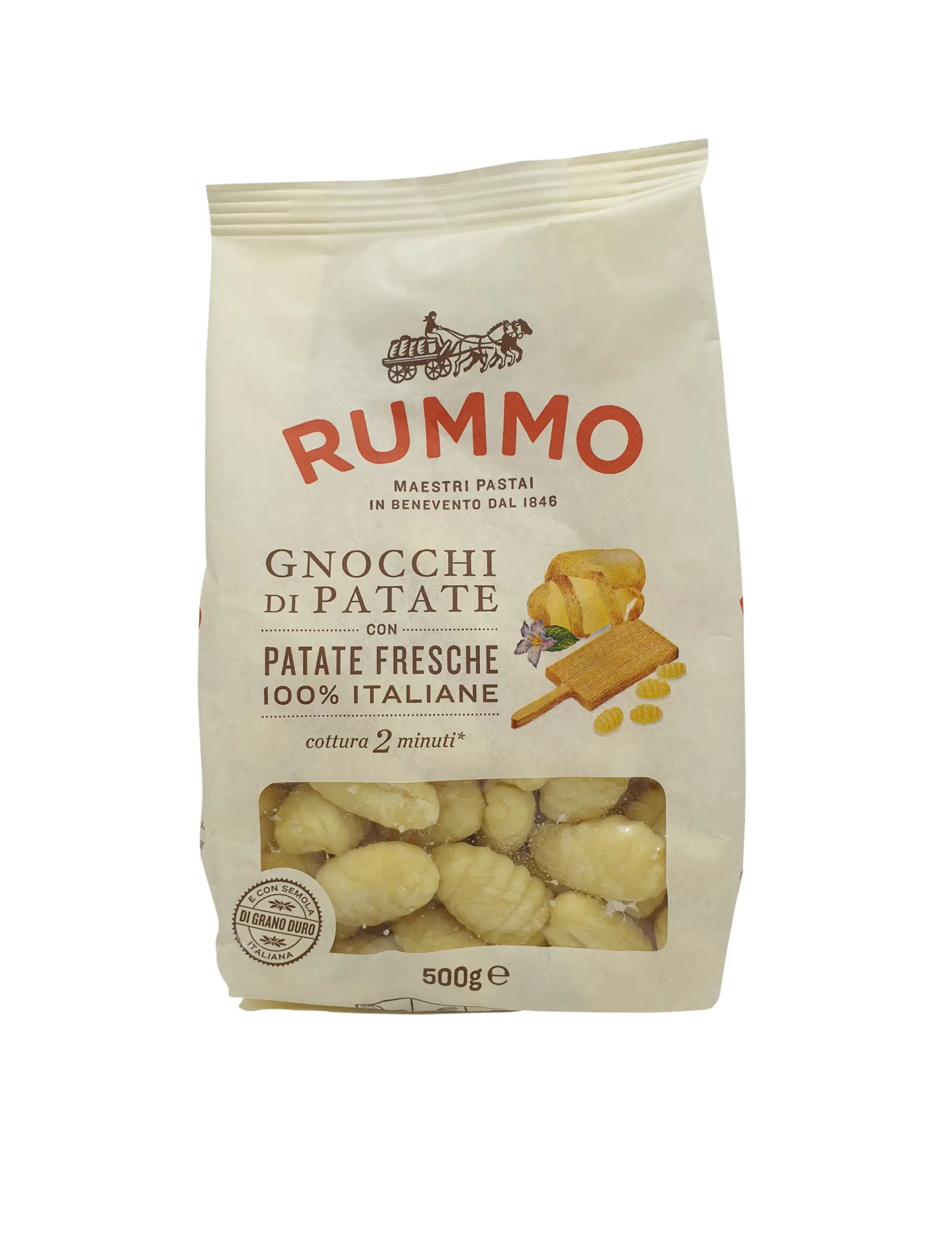 Rummo | Fresh Gnocchi | Rummo Potato Gnocchi | Gnocchi Potato | 17.63 Ounce Total Weight