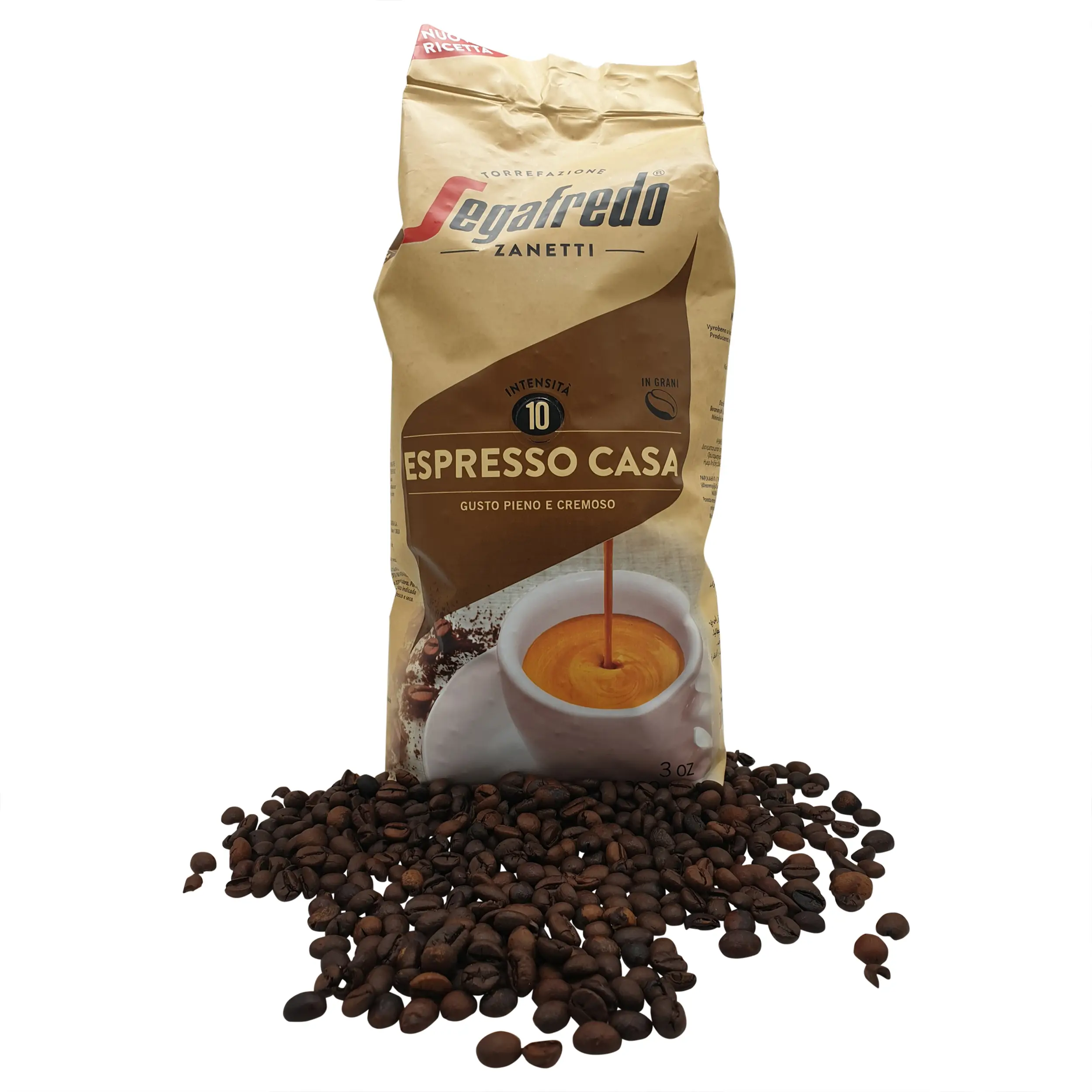Segafredo Zanetti | Segafredo  | Segafredo Zanetti Espresso Casa  | Segafredo Coffee Beans | 35.27 Ounce Total Weight