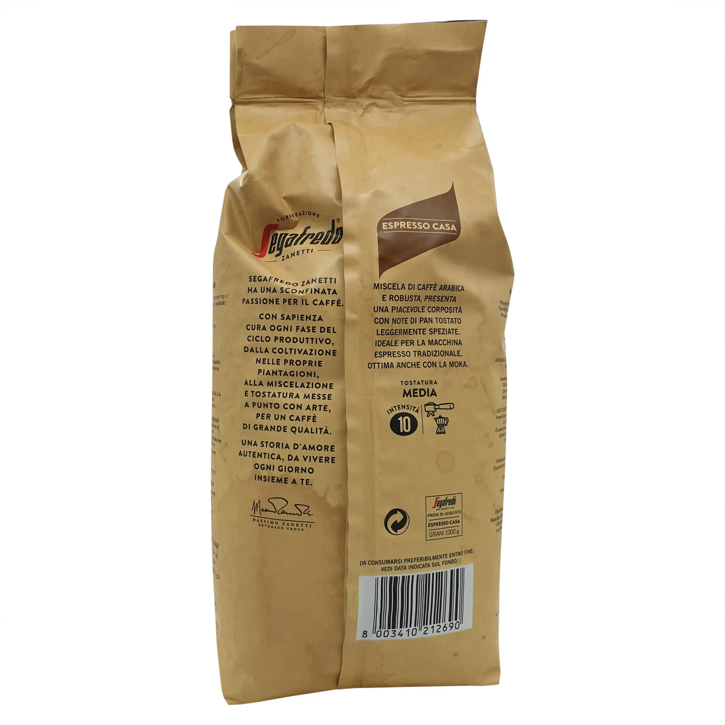 Segafredo Zanetti | Segafredo  | Segafredo Zanetti Espresso Casa  | Segafredo Coffee Beans | 35.27 Ounce Total Weight - Image 3