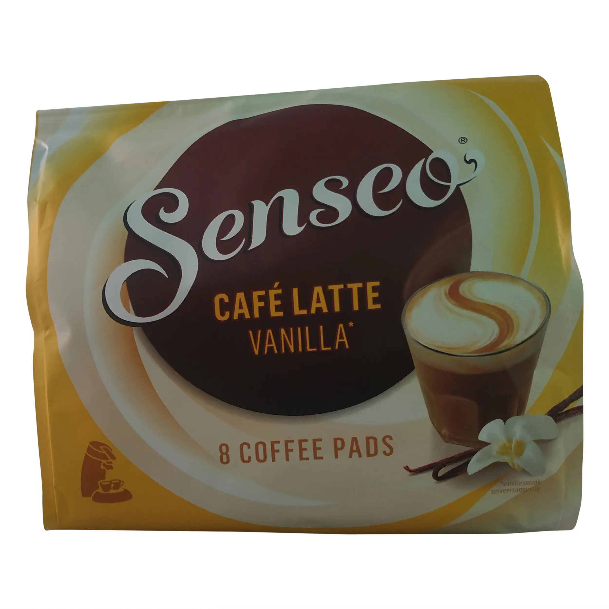 Senseo | Coffee Soft Pods | Senseo Cafe Latte Vanilla Coffee Pods | Cafe Vanilla Latte | 3.24 Ounce Total Weight