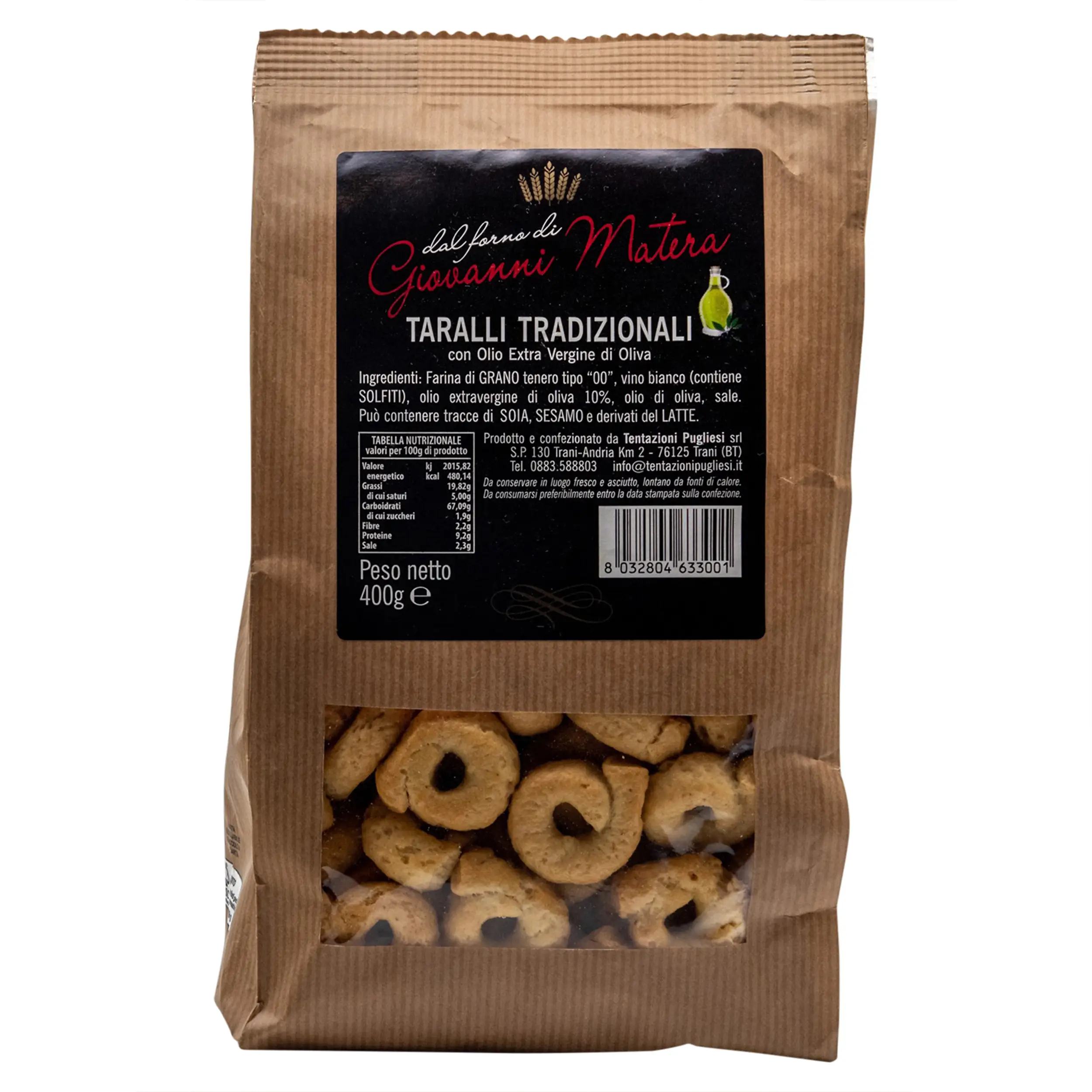 Taralli Crackers | Taralli Snacks | Traditional Apulian Taralli | Tarallini Italian Crackers | 14.1 Ounce Total Weight - Image 4