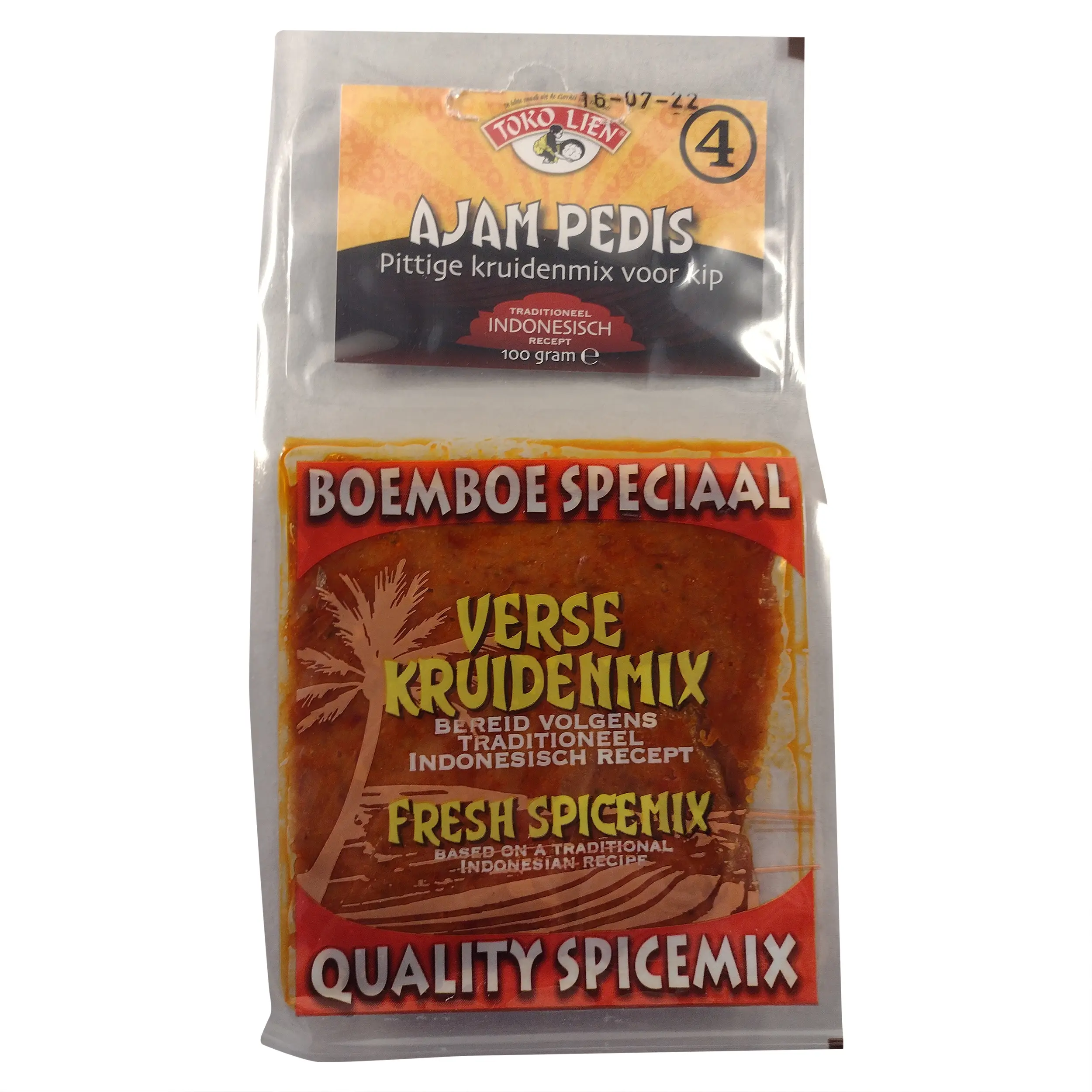Bumbu | Indonesian Food | Spicy Toke Lien Ajam Pedis | Indonesian Spices | 3.52 Ounce Total Weight