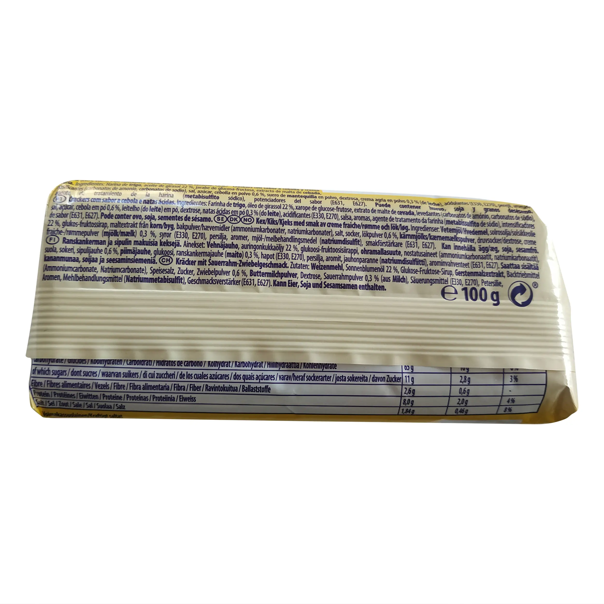 TUC Crackers | TUC Biscuits | Crispy Salted Crackers with Sour Cream & Onion Flavor |  LU Cookies | 3.52 Ounce Total Weight - Image 3
