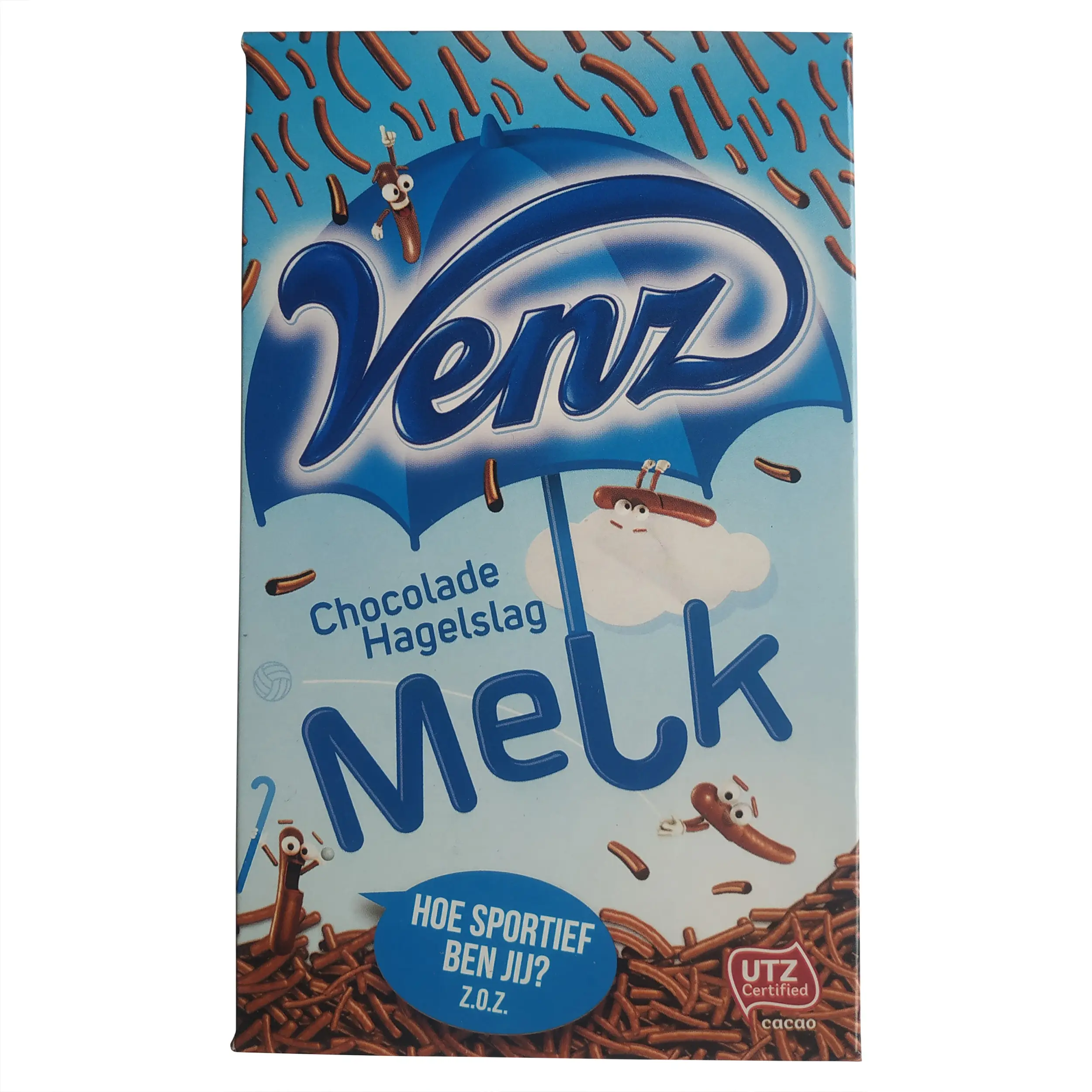 Hagelslag Chocolate ao Leite Venz | Granulado de Chocolate ao Leite Holandês | Granulado ao Leite Holandês da Venz | 14,1 onças no total