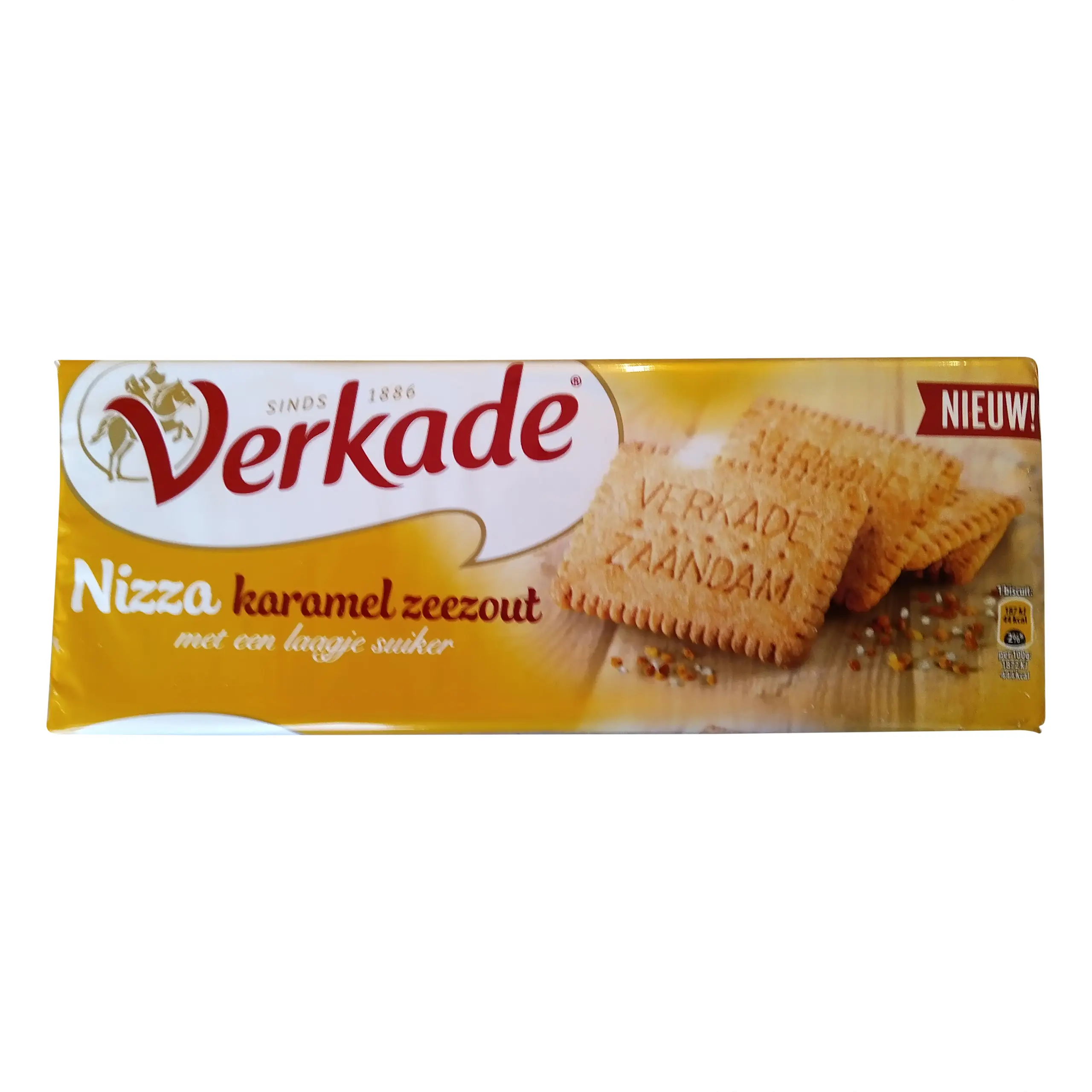 Biscuits Verkade | Biscuits hollandais | Biscuits hollandais au caramel, sel et sucre | Biscuits hollandais | Poids total : 8,46 onces