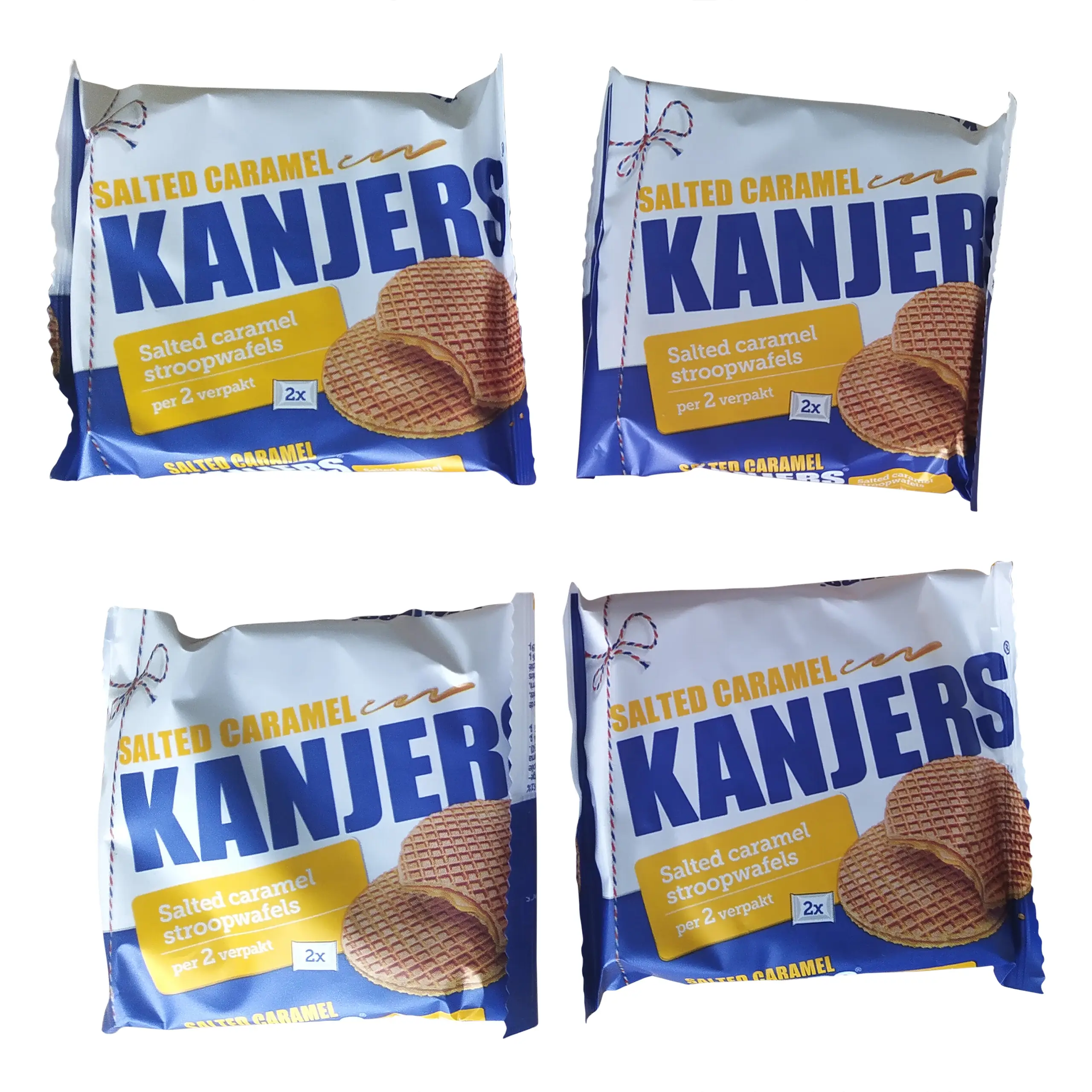 Kanjers Stroopwafels | Caramel Wafers wrapped per 2 | Kanjers | Salted Caramel Stroopwafels 4x2 pieces | Wafers with Salted Caramel | Total Weight 11.28 ounce - Image 3
