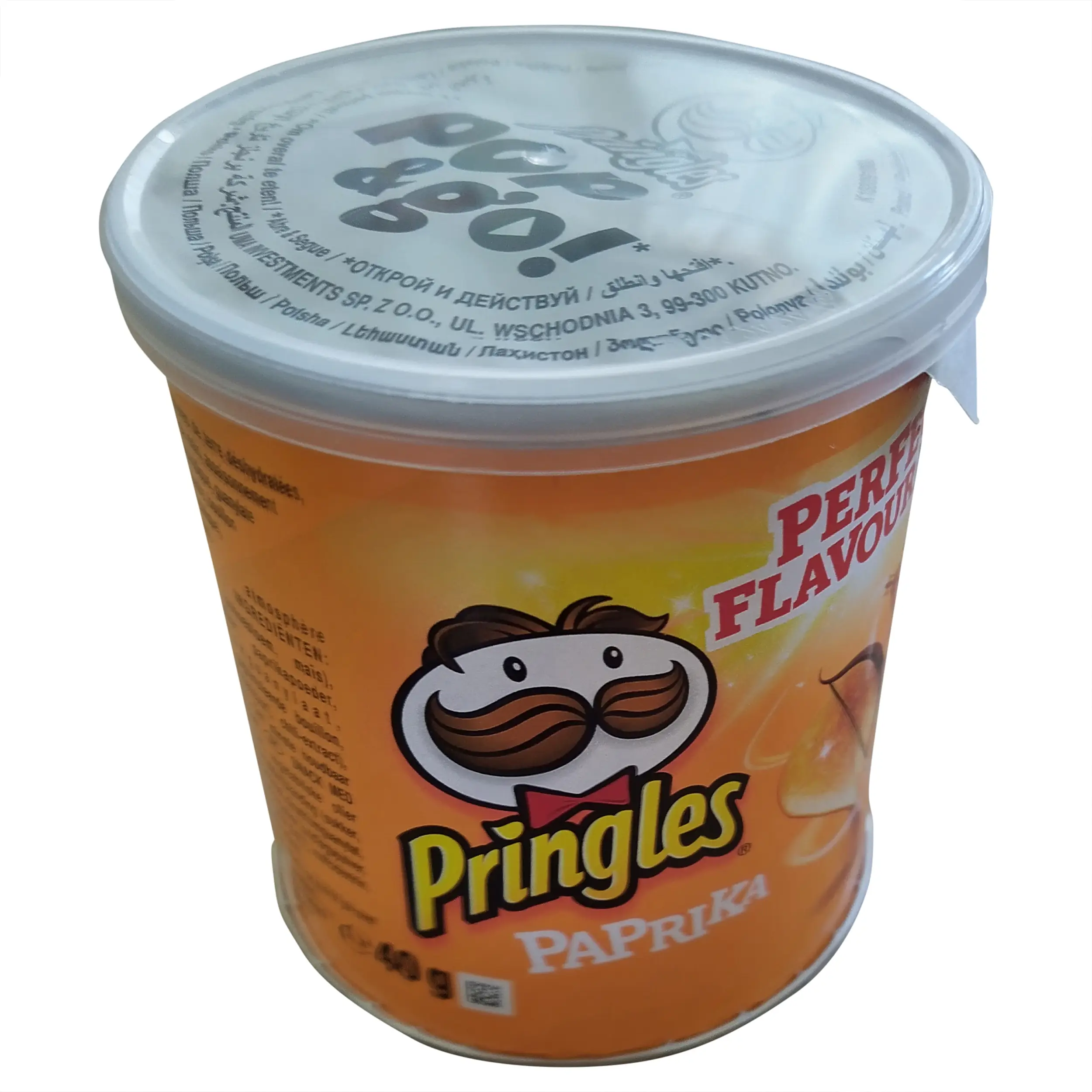 Pringles Paprika | Pringles Pimentão | Embalagem com 12 latas pequenas | Multipack Pringles | Batatas fritas Pringles | 16 oz | 480 g - Image 3