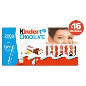Chocolat Kinder | 16 barres de chocolat | Barres Kinder | Barres chocolatées Kinder | 7 onces au total – Image 2