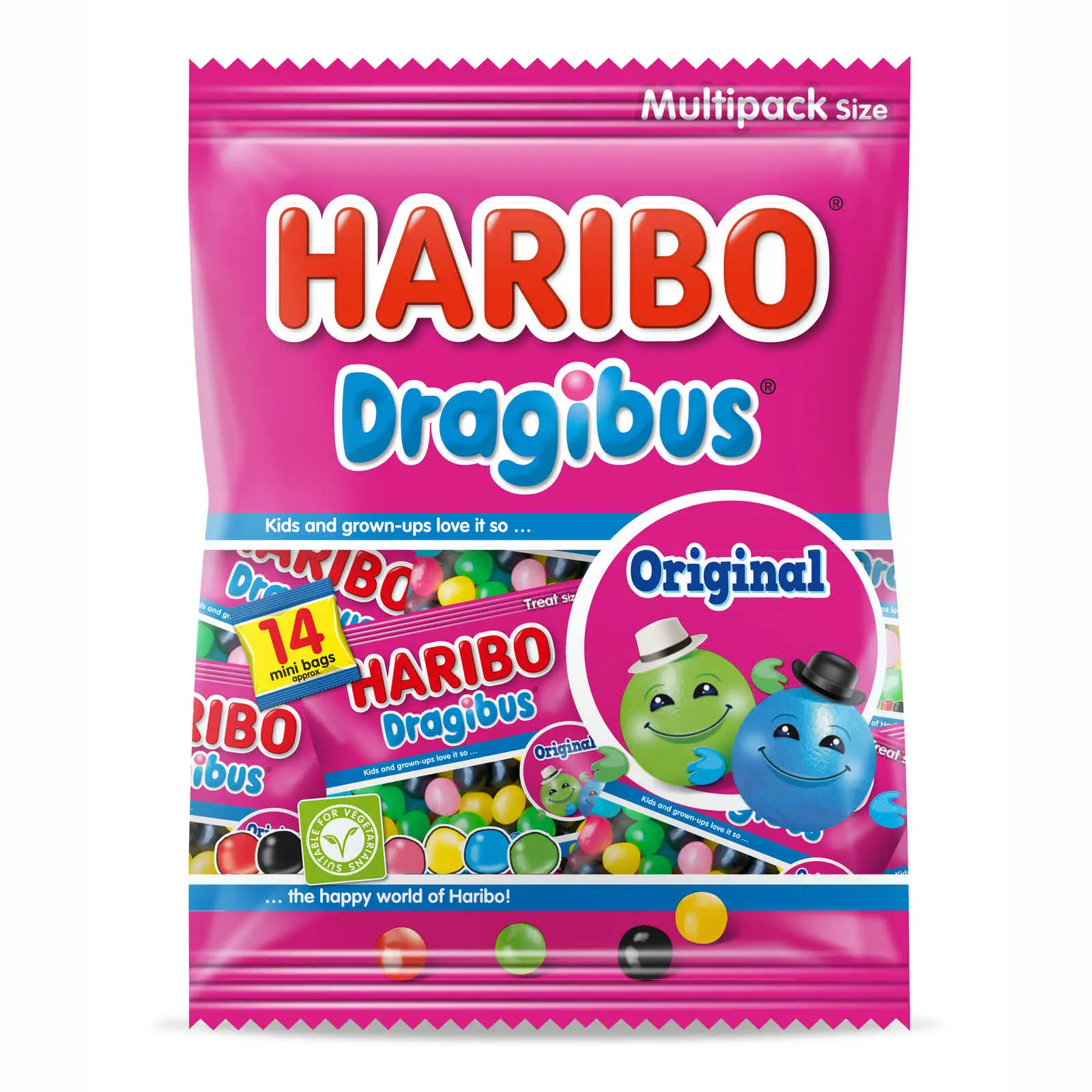 Bonbons Haribo | Dragibus Original Sharing Bags | Bonbons Haribo | Bonbons Haribo | 12,3 onces au total