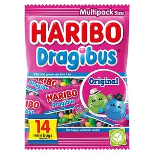 Bonbons Haribo | Dragibus Original Sharing Bags | Bonbons Haribo | Bonbons Haribo | 12,3 onces au total – Image 2
