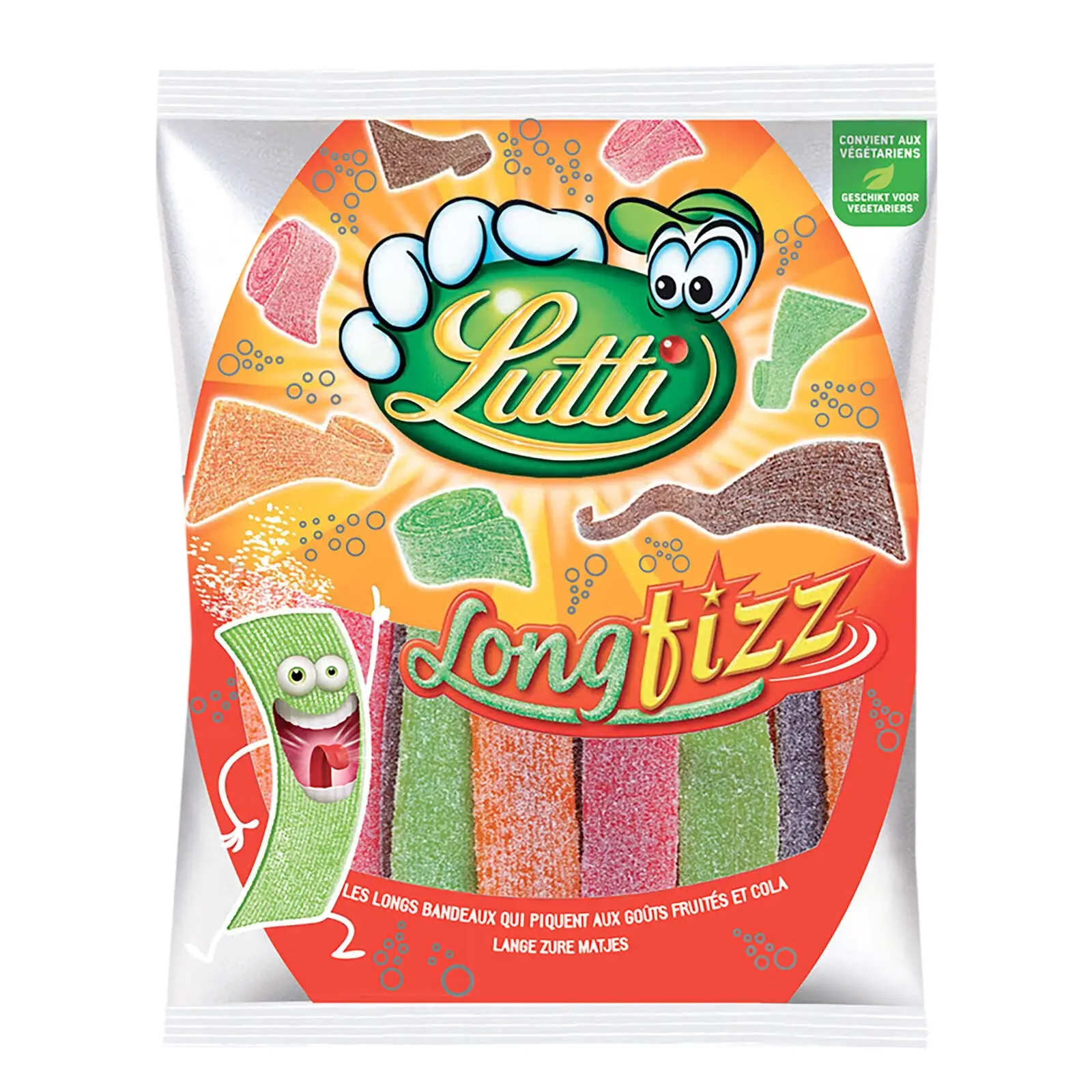 Bonbons Lutti | Longfizz | Bonbons Lutti | Bonbons à la menthe Lutti | 7 onces au total