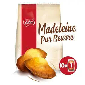 Galletas Lotus | Butter Madeleine 10 unidades | Galletas Lotus | Galletas belgas | 9,8 onzas en total - Imagen 2