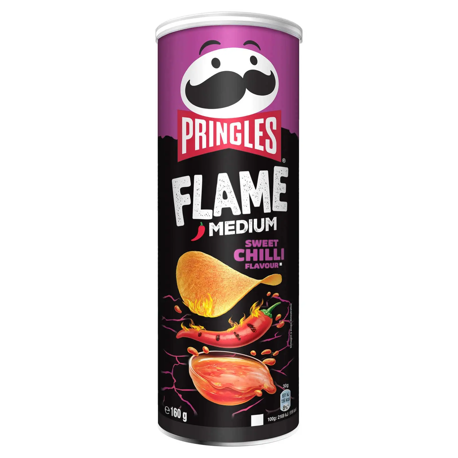 Batatas fritas Pringles | Batatas fritas com sabor a pimenta doce média | Batatas fritas Pringles | Pacotes a granel Pringles | 5,6 onças no total