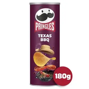 Patatas fritas Pringles | Patatas fritas con salsa barbacoa de Texas | Patatas fritas Pringles | Paquetes a granel Pringles | 6,5 onzas en total - Imagen 2