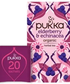 Chá Pukka | Sabugueiro e equinácea 20 saquinhos de chá | Saquinhos de chá Pukka | Chá Pukka | 1,4 onças no total