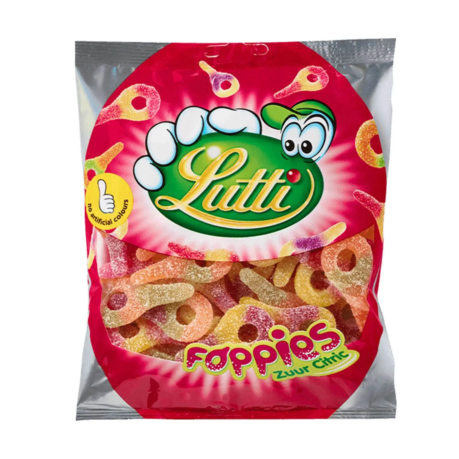 Doces Lutti | Foppies Sour | Doces Lutti | Balas de menta Lutti | 6,1 onças no total