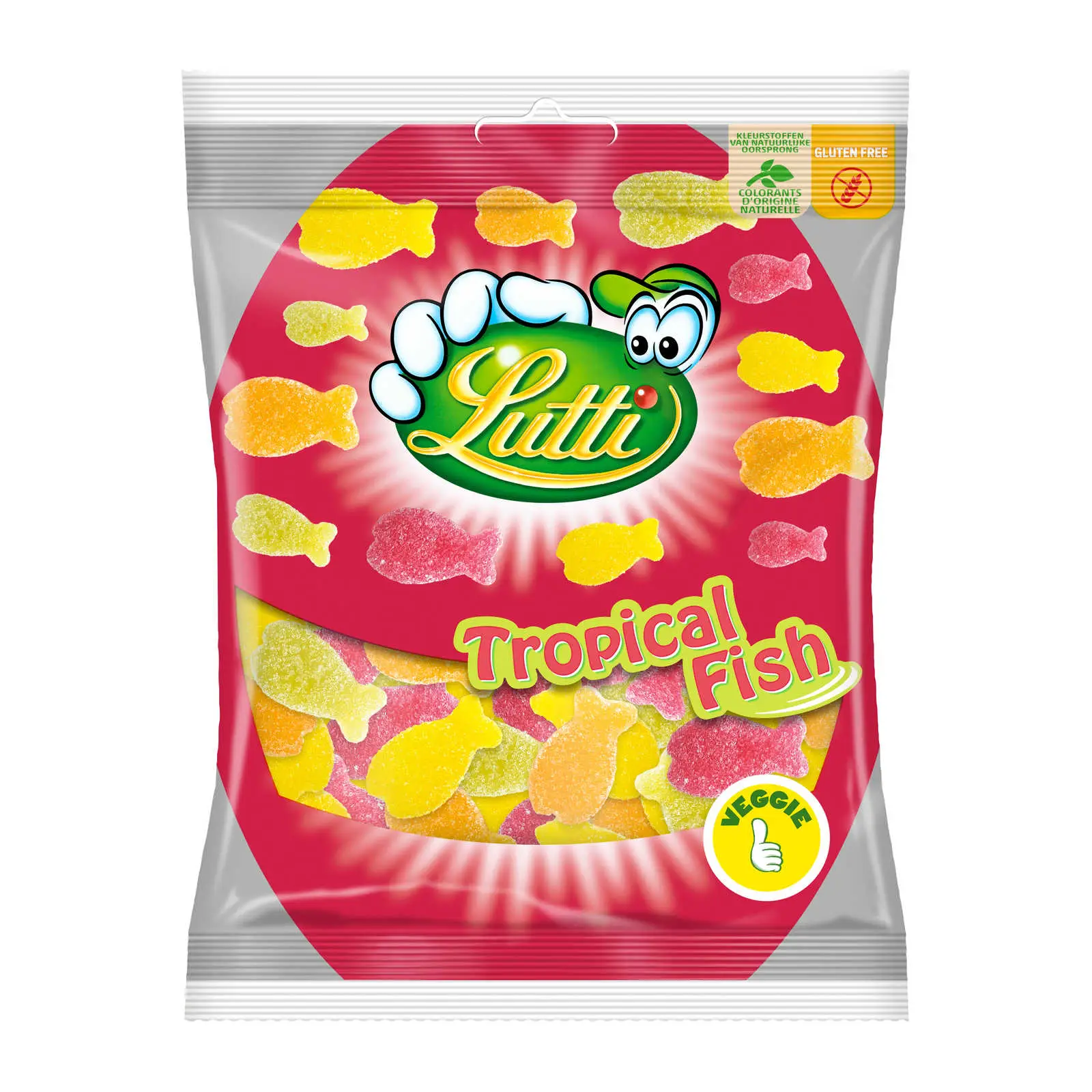 Doces Lutti | Peixes tropicais | Doces Lutti | Pastilhas de menta Lutti | 6,1 onças no total
