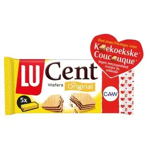 Galletas Lu | Galletas de chocolate Cent Wafers 5 unidades | Galletas Lu | Galletas belgas | 7,9 onzas en total - Imagen 2
