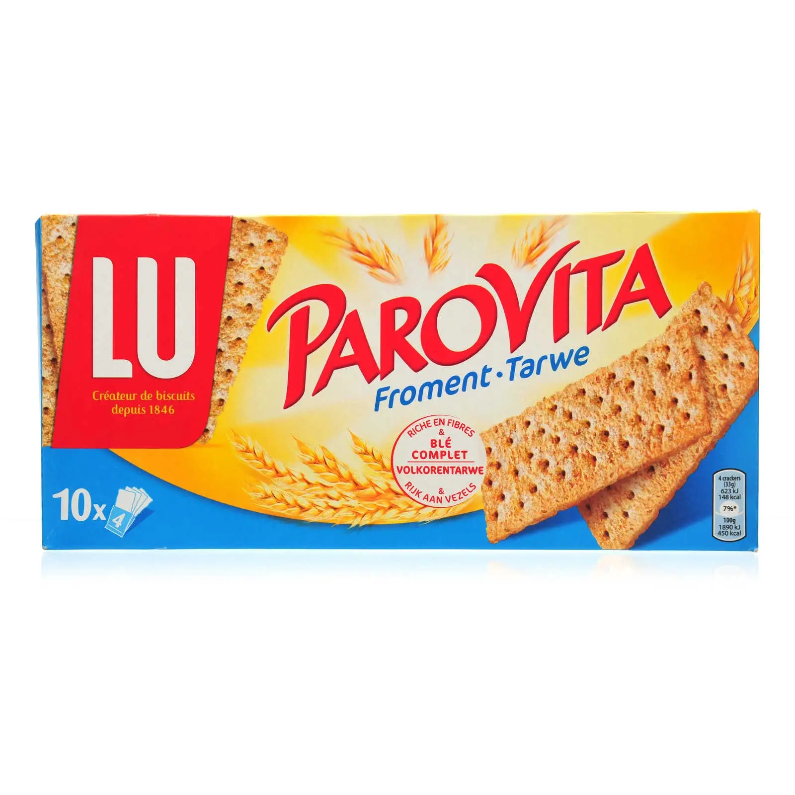 Lu Cookies | Parovita Toast Crackers Wheat | Lu Biscuits | Belgian Cookies | 11,6 Ounce Total