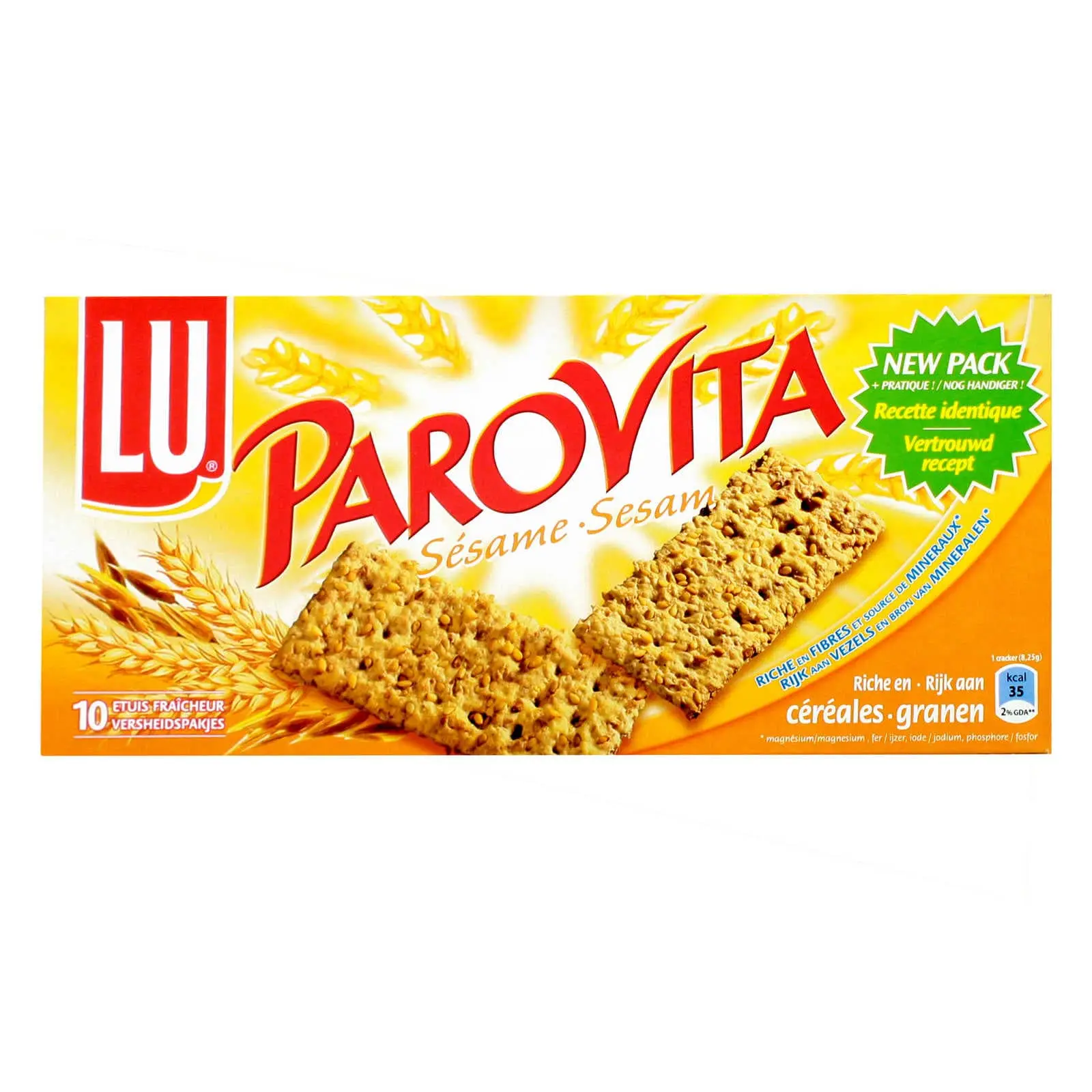 Biscoitos Lu | Parovita Toast Crackers Sesame Seeds | Biscoitos Lu | Biscoitos belgas | 11,6 onças no total