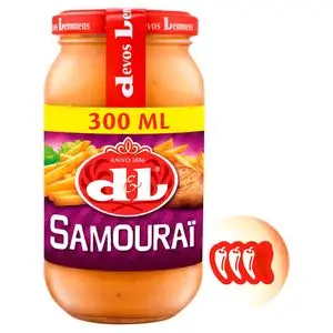 Devos Lemmens Sauce | Samouraï 300 ml | Devos Lemmens | Belgische Sauce | 10,5 Unzen insgesamt – Bild 2
