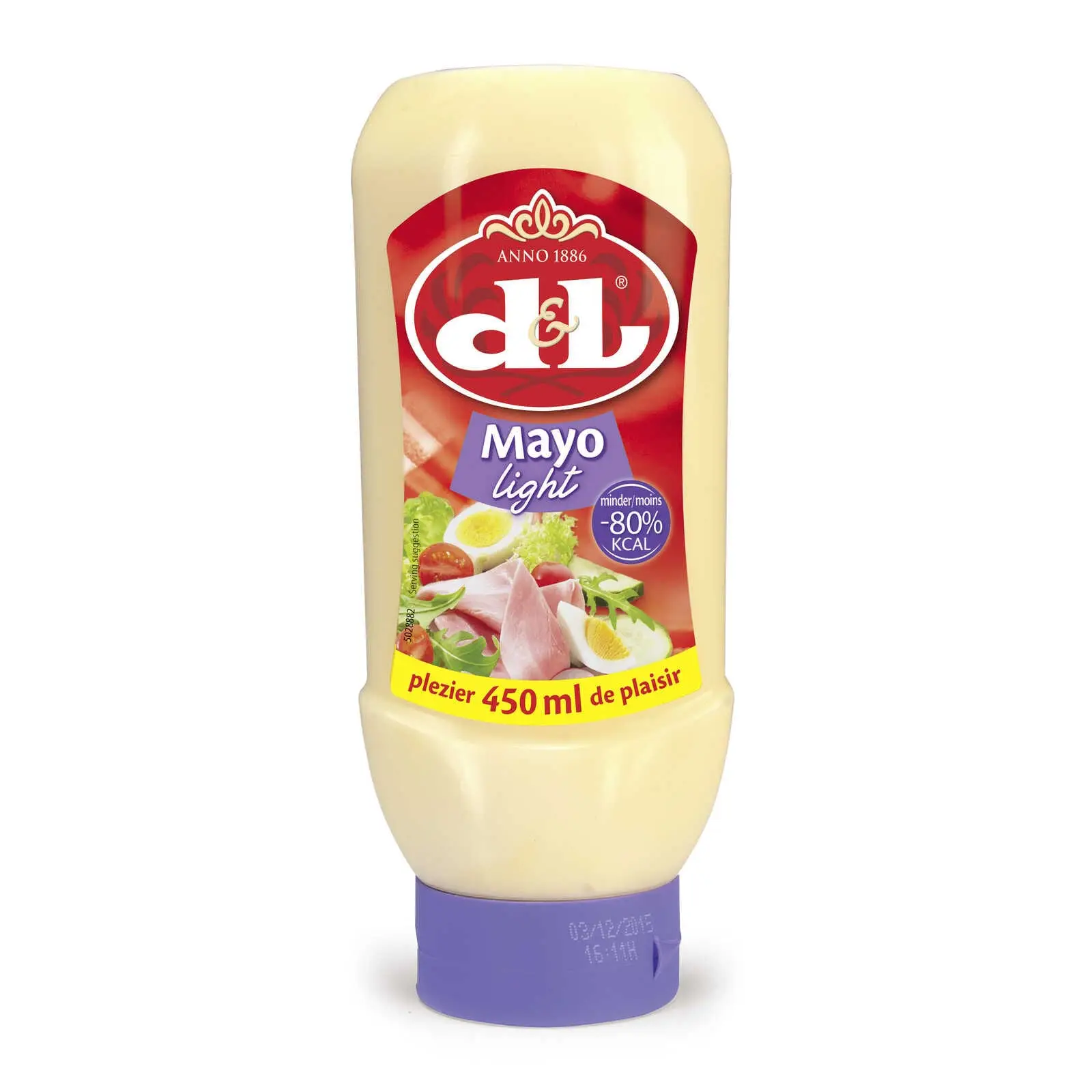 Devos Lemmens Sauce | Mayo Light -80 % | Devos Lemmens | Belgische Sauce | 15,8 Unzen insgesamt