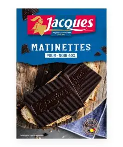 Jacques Chocolate | Matinettes Dark | Jacques Chocolate Bars | Belgian Chocolate | 4,5 Ounce Total