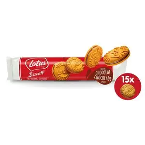 Lotus Cookies | The Original Chocolate Flavor 15 Pieces | Lotus Biscuits | Belgian Cookies | 5,2 Ounce Total - Image 2