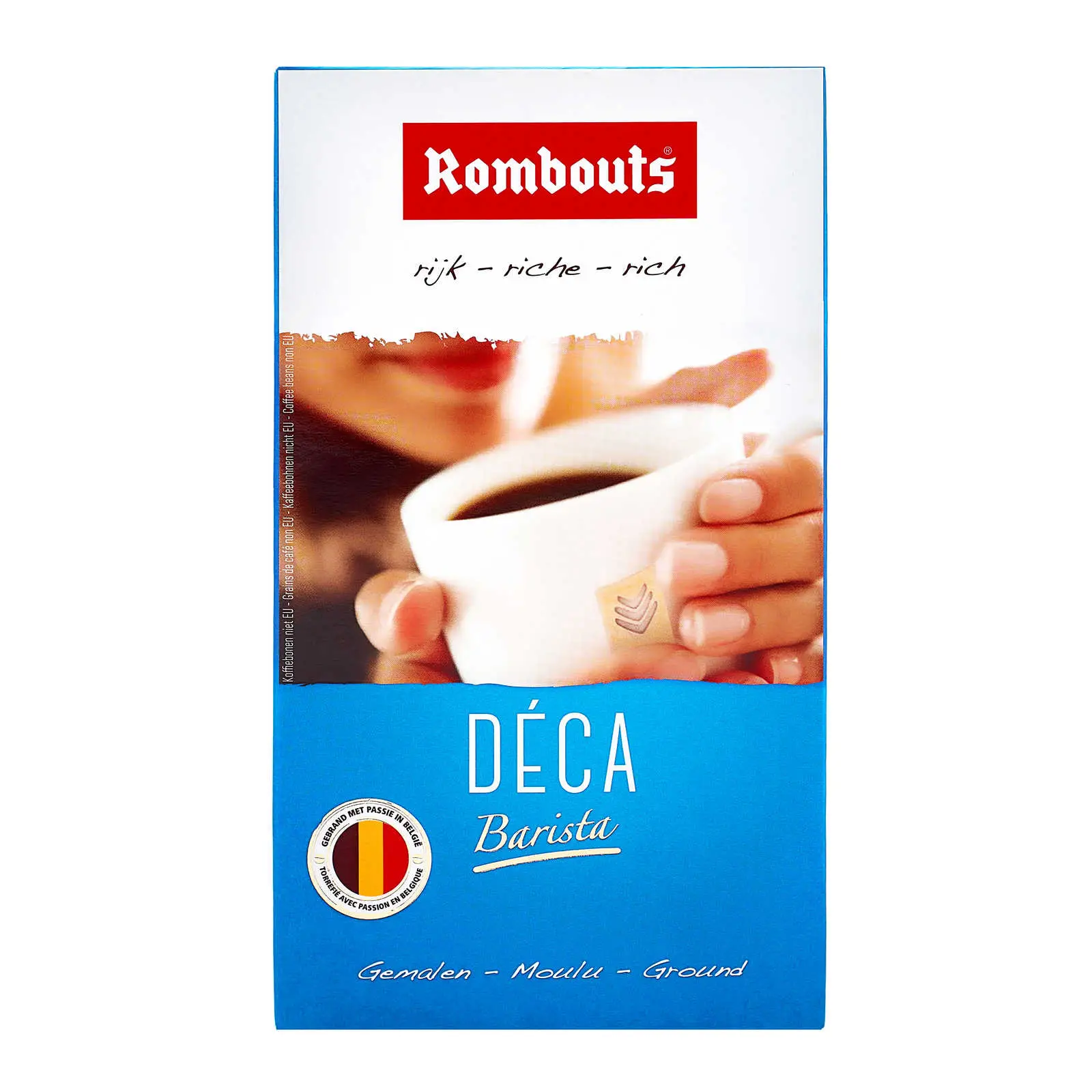 Rombouts Coffee | Déca Rich Barista Ground | Rombouts Coffee Filter | Belgian Coffee | 8,8 Ounce Total