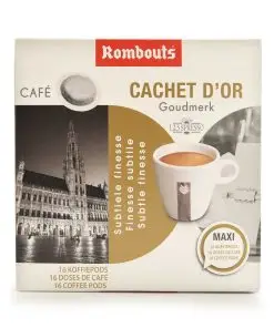 Rombouts Coffee | Coffee Ground 16 Coffee Pods 4X4 Pieces | Rombouts Coffee Filter | Belgian Coffee | 3,3 Ounce Total