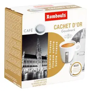 Café Rombouts | Café moulu 16 dosettes de café 4X4 pièces | Filtre à café Rombouts | Café belge | 3,3 onces au total – Image 2
