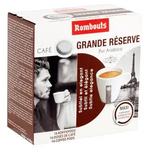 Café Rombouts | Café Grande Réserve Pur Arabica 16 cápsulas de café 4 peças 4 peças | Filtro de café Rombouts | Café belga | 3,3 onças no total - Image 2
