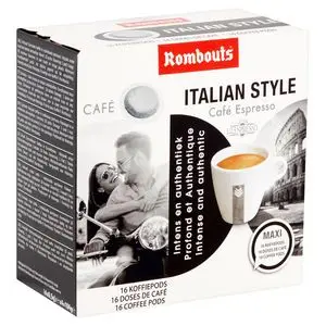 Café Rombouts | Café à l'italienne 16 dosettes de café 4X4 pièces | Café Rombouts filtre | Café belge | 3,3 onces au total – Image 2