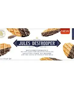 Jules Destrooper Cookies | Natural Butter Wafers | Jules Destrooper Biscuits | Jules De Strooper Cookies | 6,1 Ounce Total
